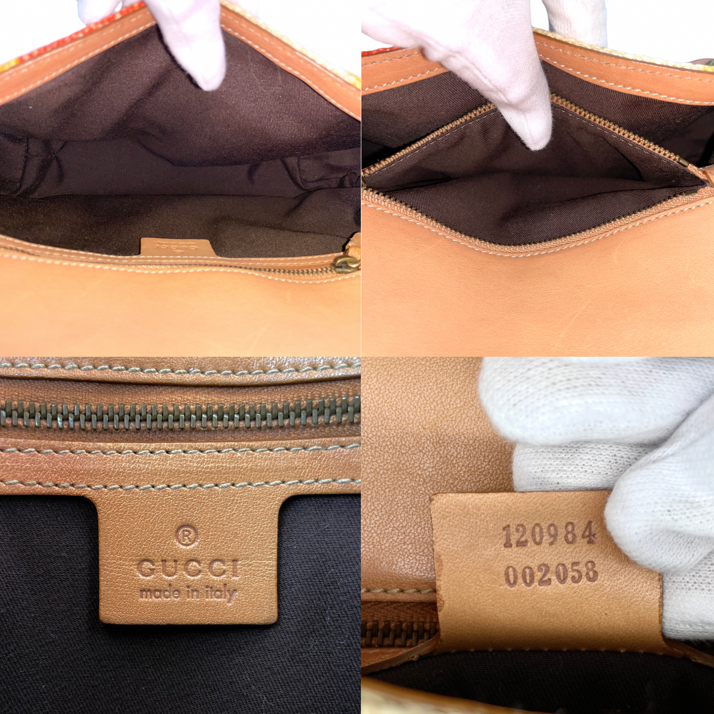 RARE☆☆ GUCCI Horsebit One Shoulder Bag Gold Hardware Multi-Color
