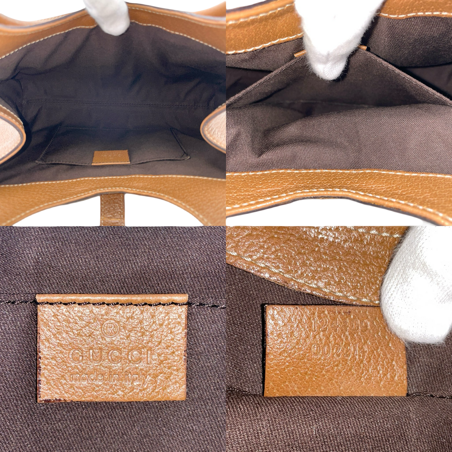 RARE☆☆☆ GUCCI GG Canvas & Leather Jackie Small Shoulder Bag