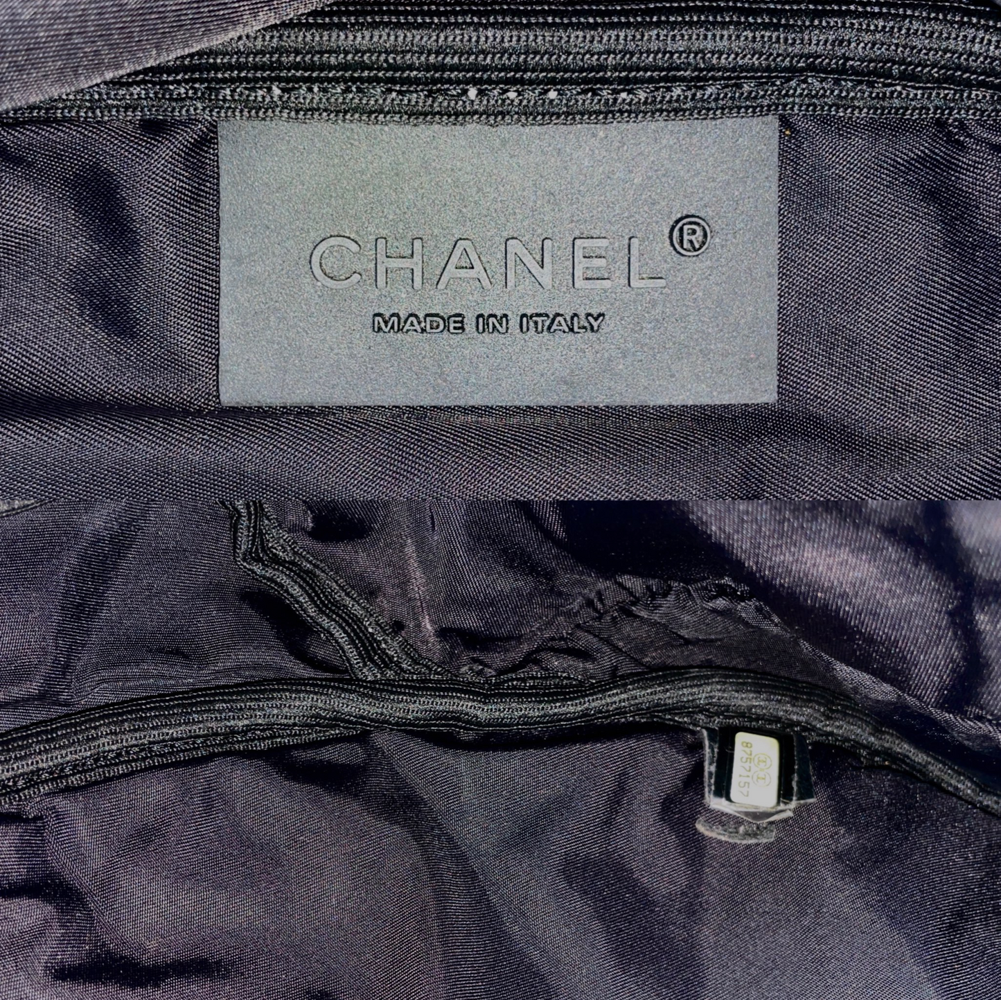 RARE☆☆☆☆CHANEL Sports Line CC LOGO Pocket Waist Bag White & Black