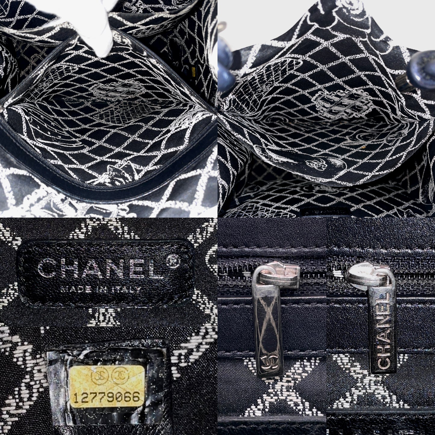 RARE☆☆☆CHANEL Logo Essential Tote Bag White/2009SS