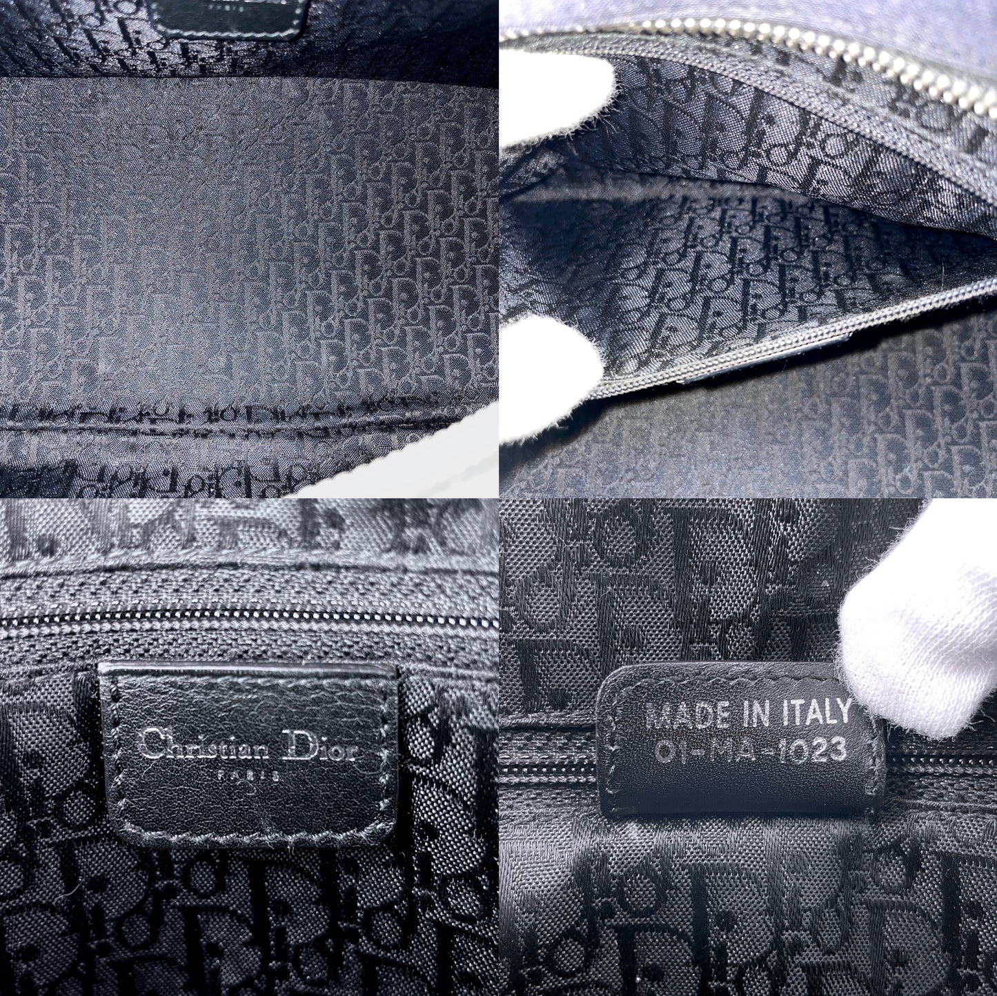 RARE☆☆☆CHRISTIAN DIOR Hardcore Linestone 2Way Boston Bag