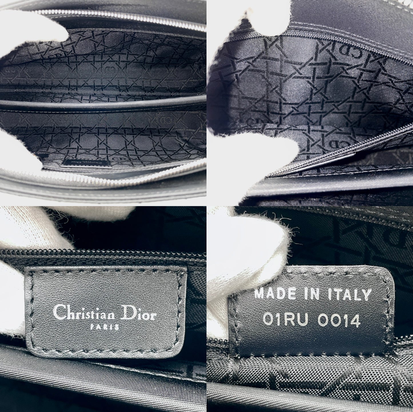 RARE☆☆☆CHRISTIAN DIOR Carnage Lady Dior Handbag Black