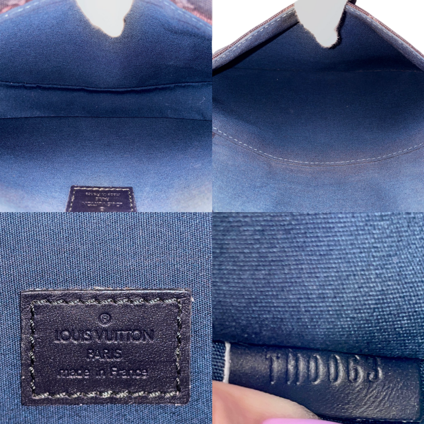 LOUIS VUITTON Monogram Minimalist Marjorie Shoulder Bag Navy