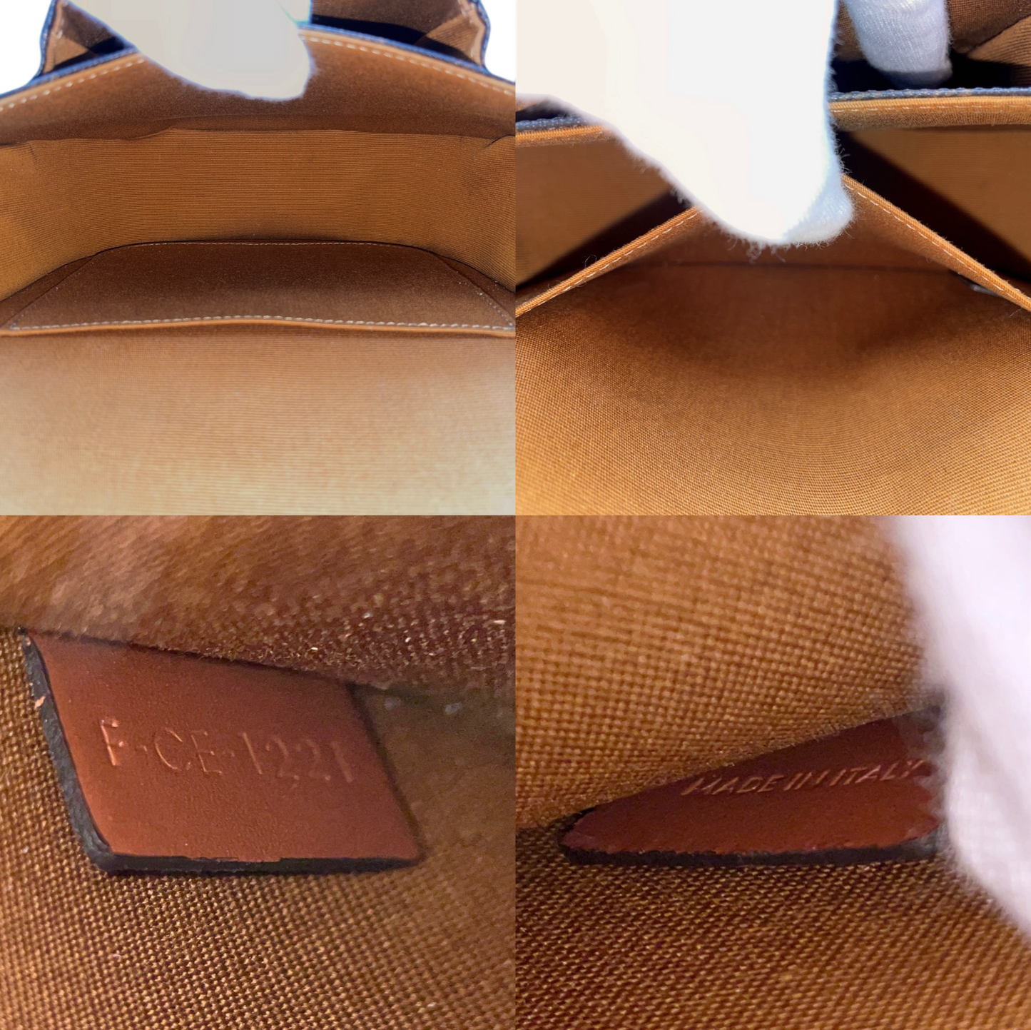 GREAT CONDITION CELINE Medium Folco Bag In Triomphe Canvas & Calfskin Crossbody Shoulder Bag