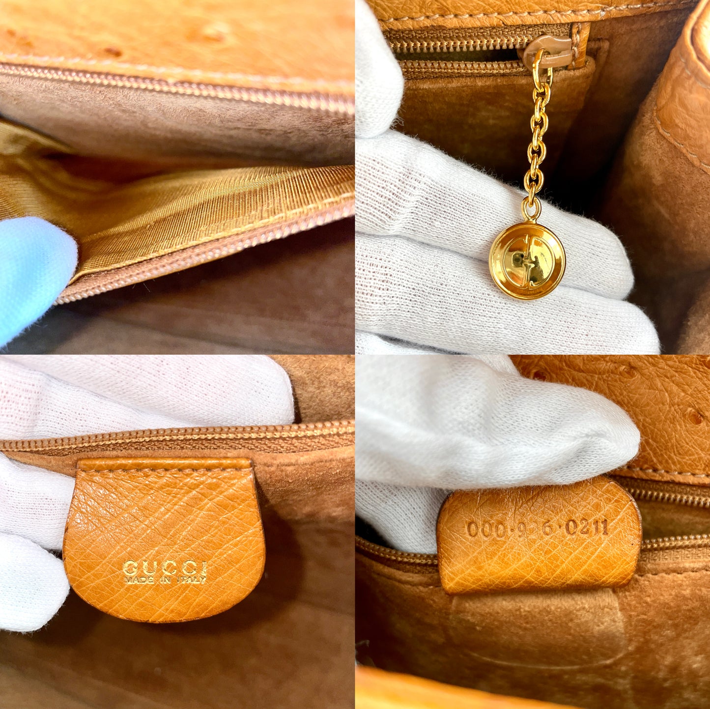 GUCCI Lady Lock Ostrich Yellow