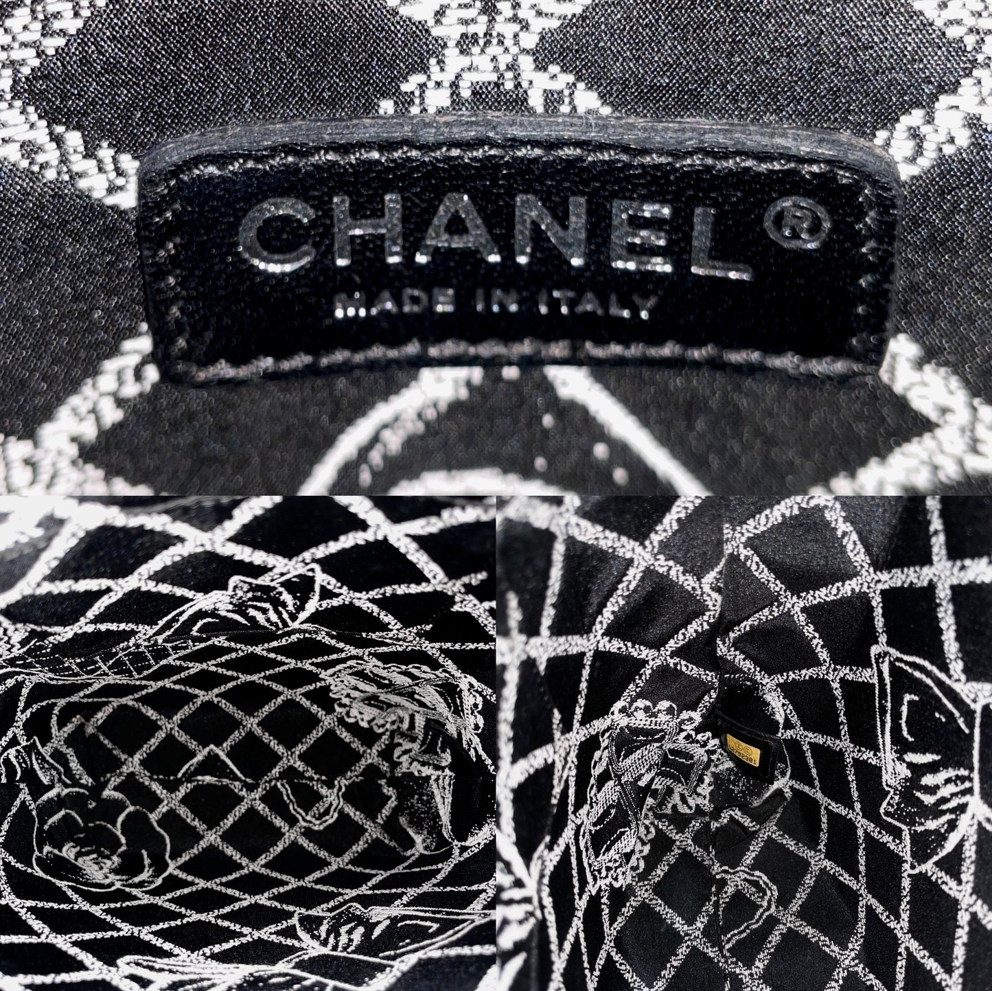 RARE☆☆☆CHANEL Essential Mini Tote Bag Black & White 09SS