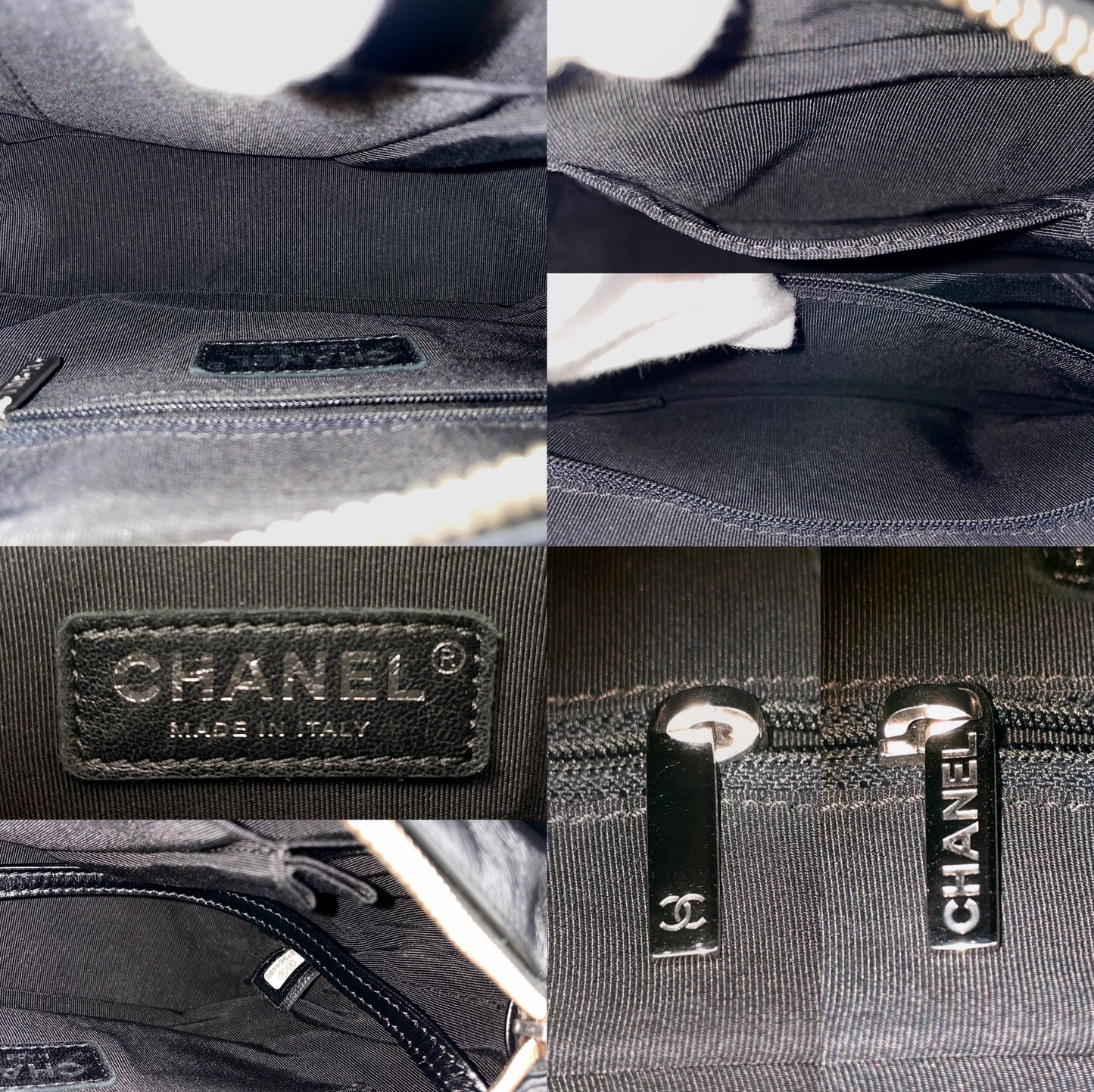 RARE☆☆☆☆CHANEL 2019 Gabrielle de Chanel Line Double Chains Shoulder Bag Gold & Black