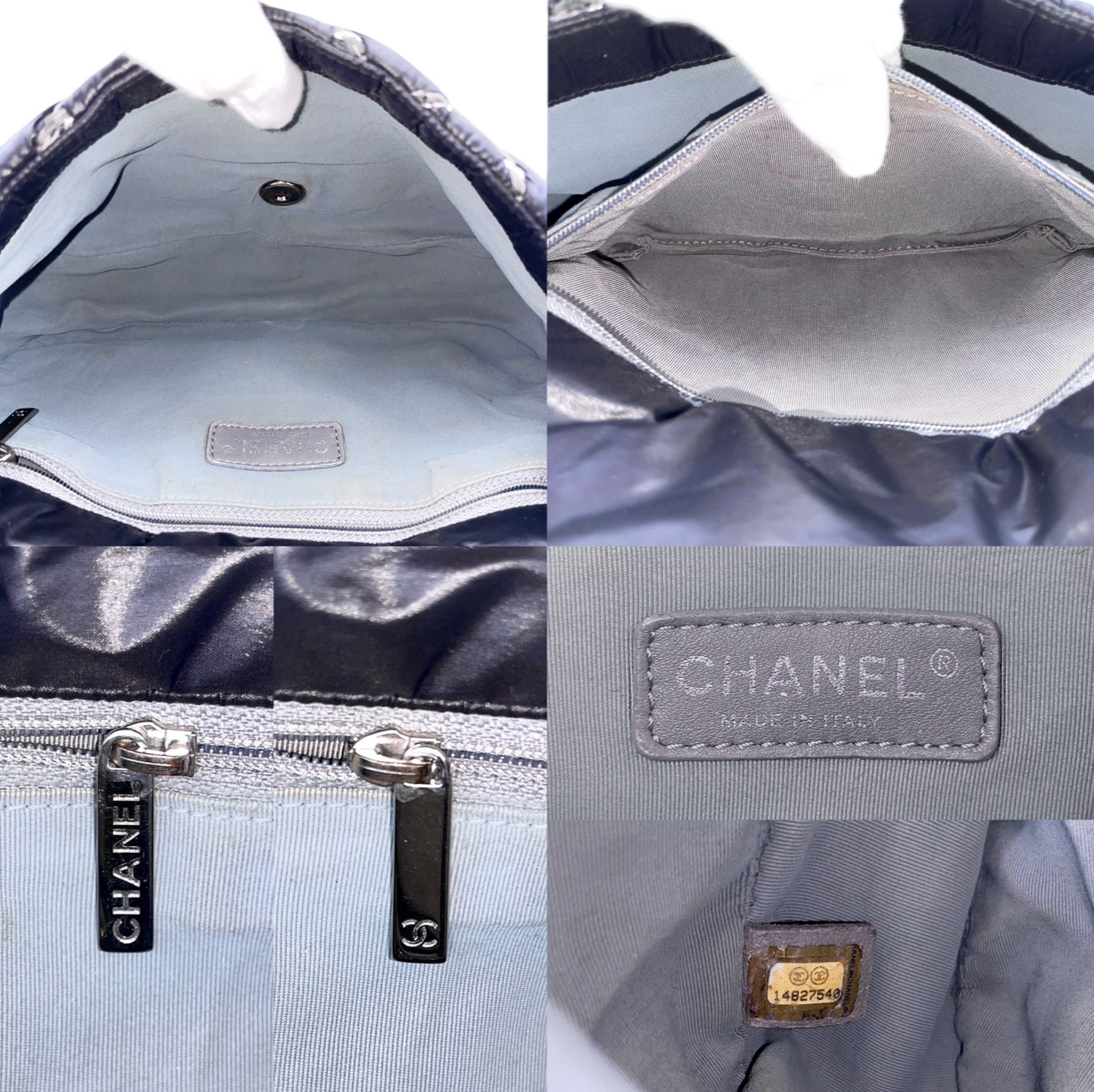 CHANEL Wild Stitch Paravisance Double Chain Shoulder Flap Bag