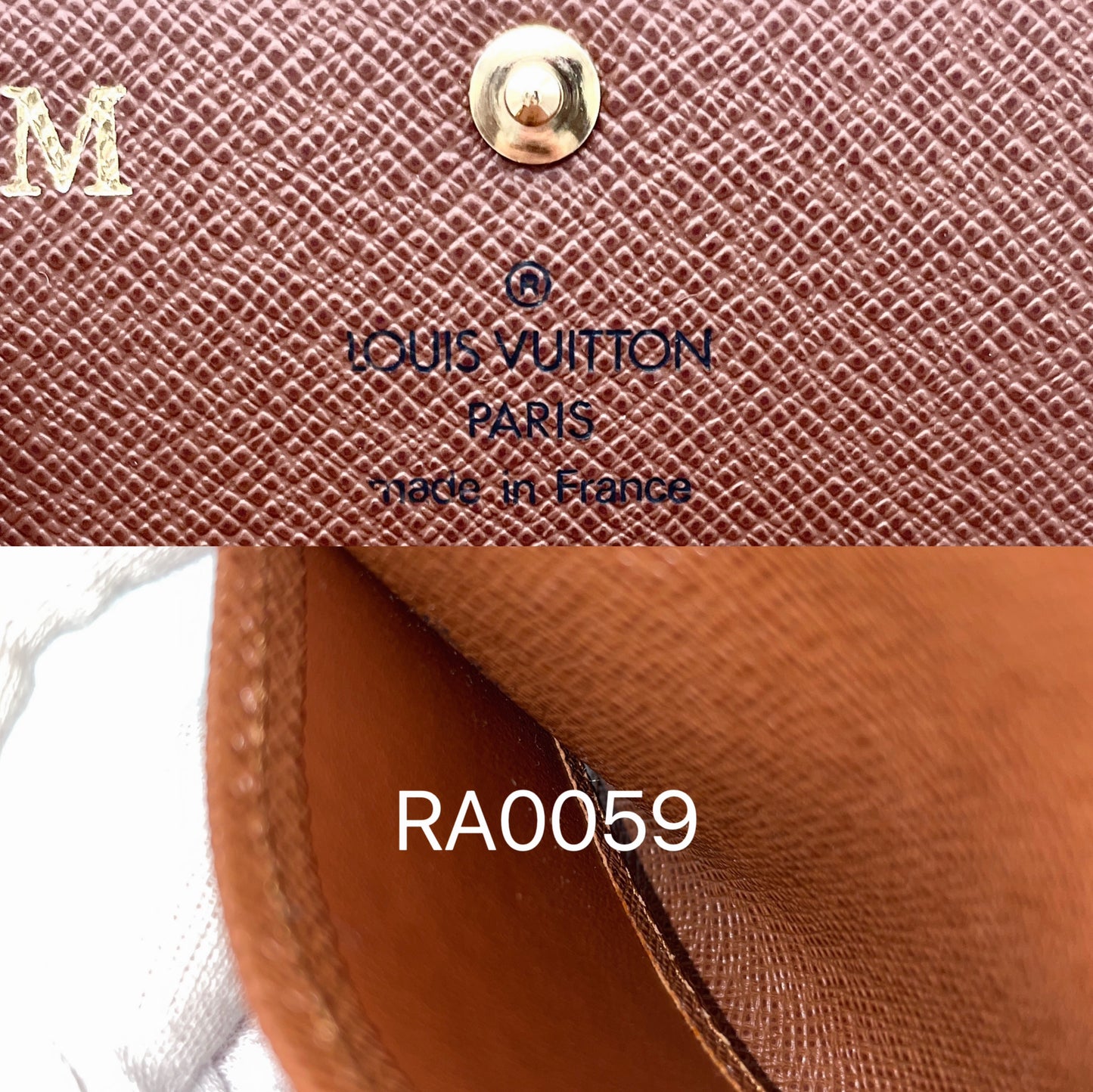 PRELOVED LV 2009 Monogram Multiclés 4 Key Holder Case Brown & Gold