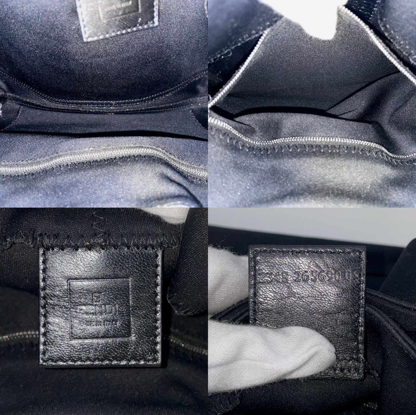 FENDI V-Shaped Mamma Baguette Shoulder Bag