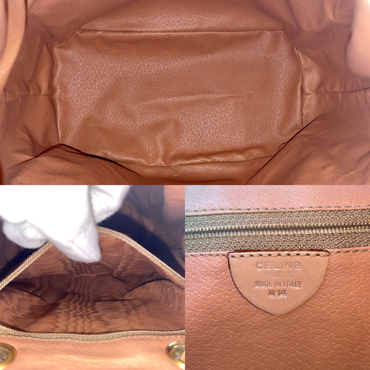 CELINE Macadam Ring Logo Backpack