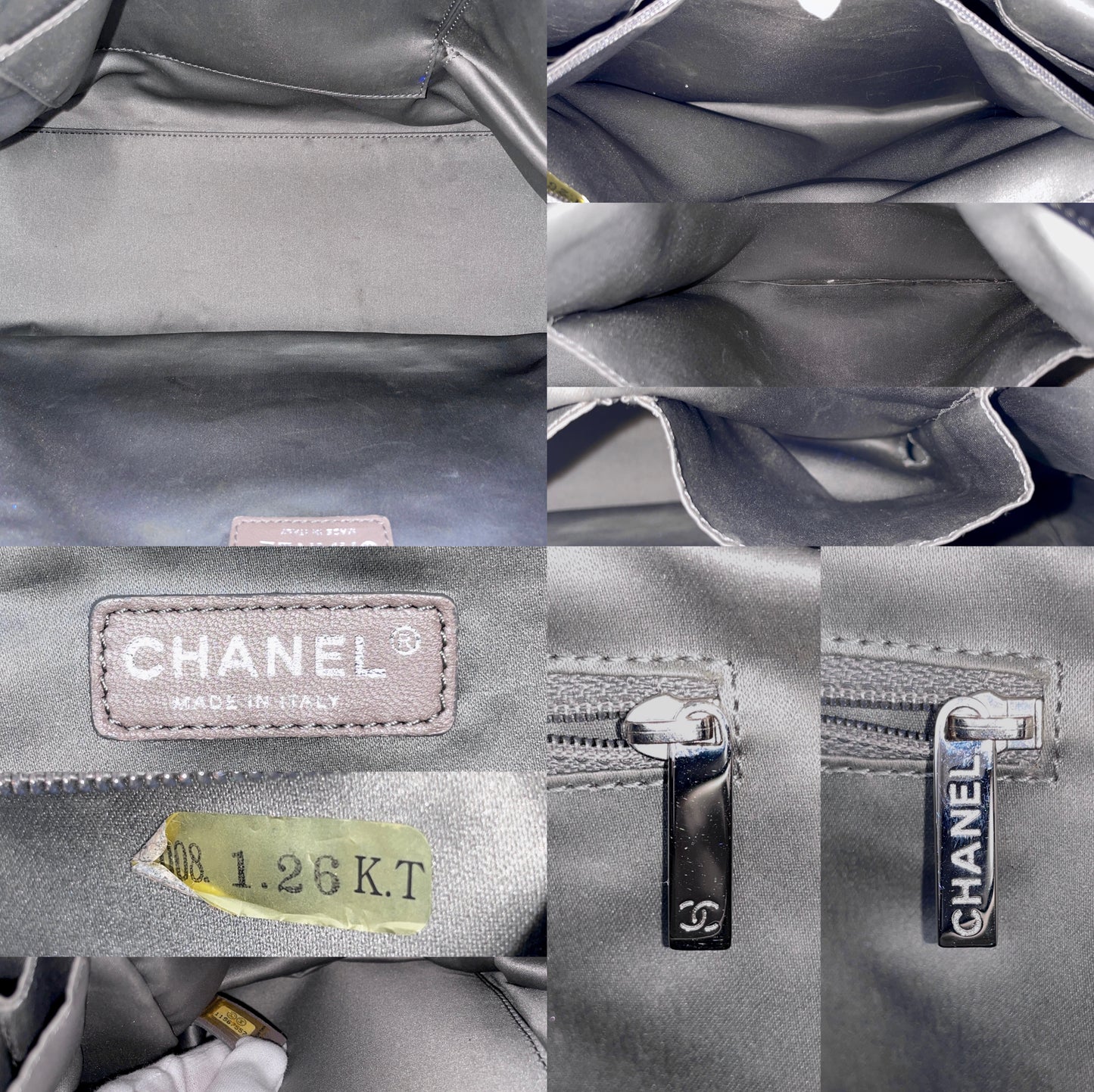 RARE☆☆☆CHANEL Jumbo Coco Mark Plastic Chain Shoulder Hobo Tote Bag