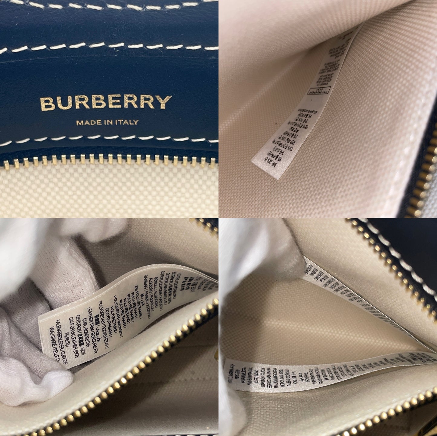 BURBERRY Logo Mini Pocket Bag 2-Way Handbag Crossbody Shoulder Black Beige 【Unused, Reference Price 215,600】