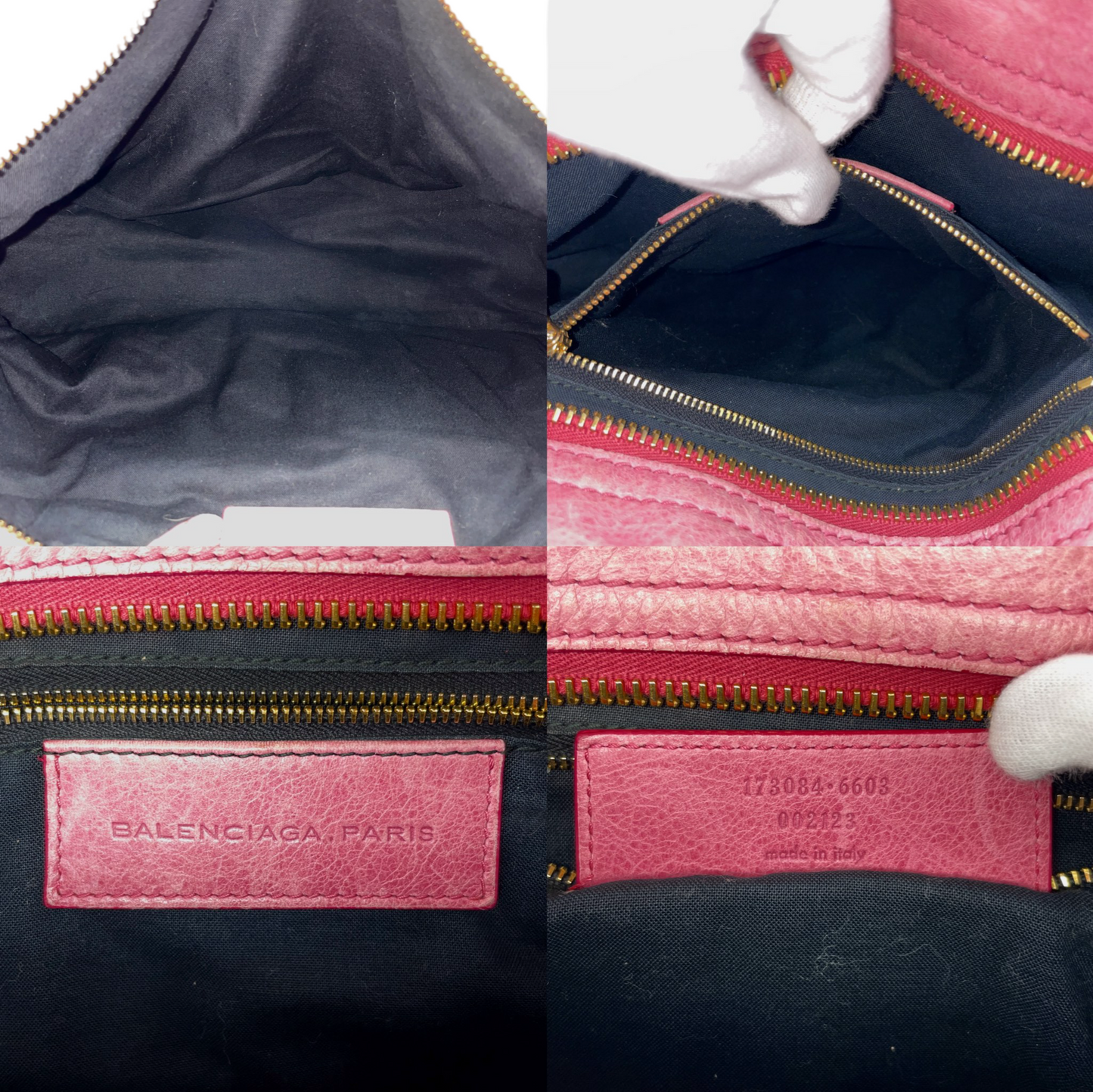 Balenciaga Le City Bag Medium in vintage pink Arena Storico lambskin