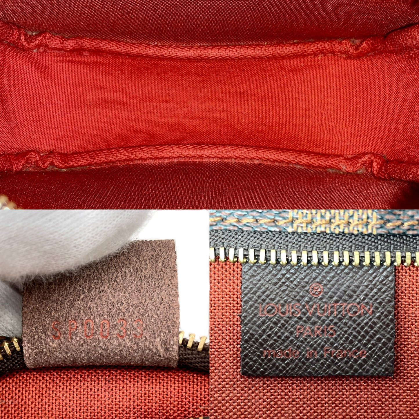 LOUIS VUITTON Damier Toiletry Makeup Handbag N51982