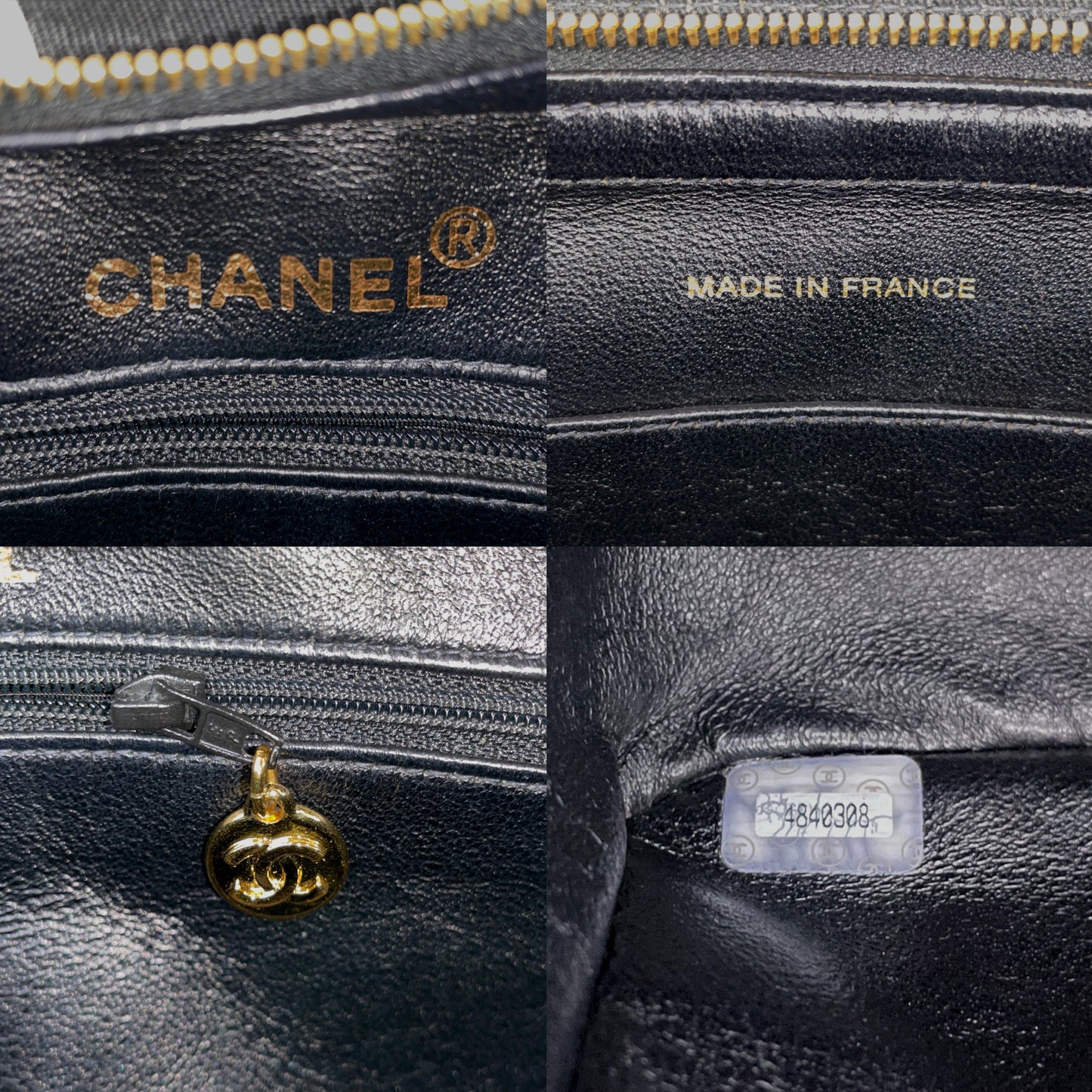 RARE☆☆☆☆CHANEL 1997 Matelassé Canvas Logos Graffiti Tote Shoulder bag Black & White