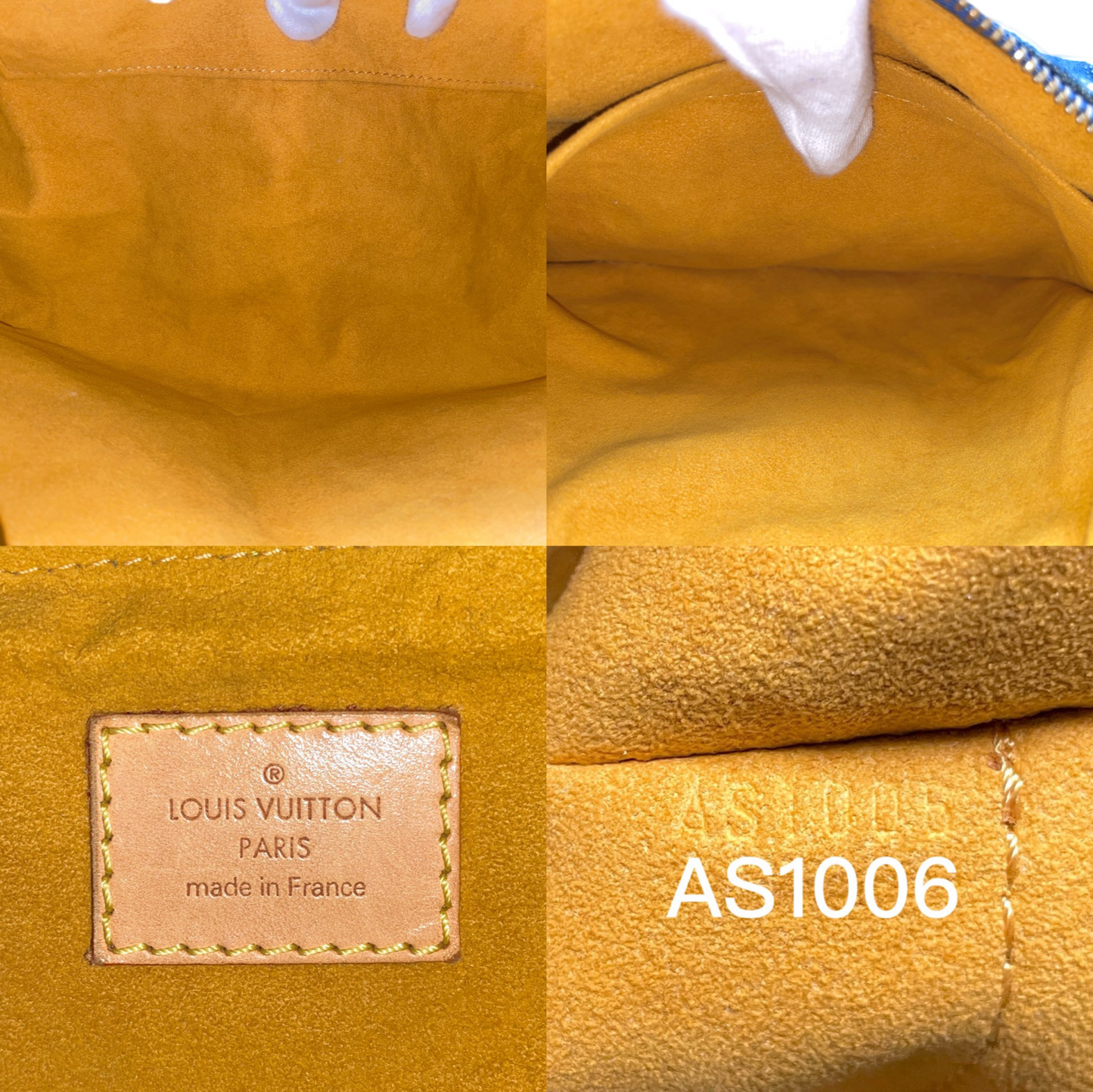 RARE☆☆☆☆LOUIS VUITTON 2005 Monogram Denim Baggy PM M95049 Shoulder Bag Blue & Brown