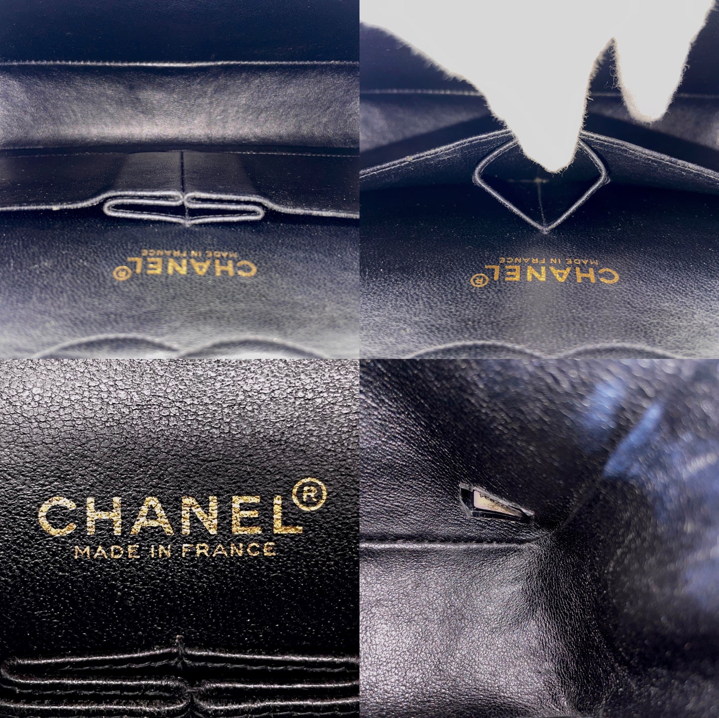 RARE☆☆☆☆☆CHANEL COCO Graffiti Classic Double Chain Shoulder Flap Bag Black & White #