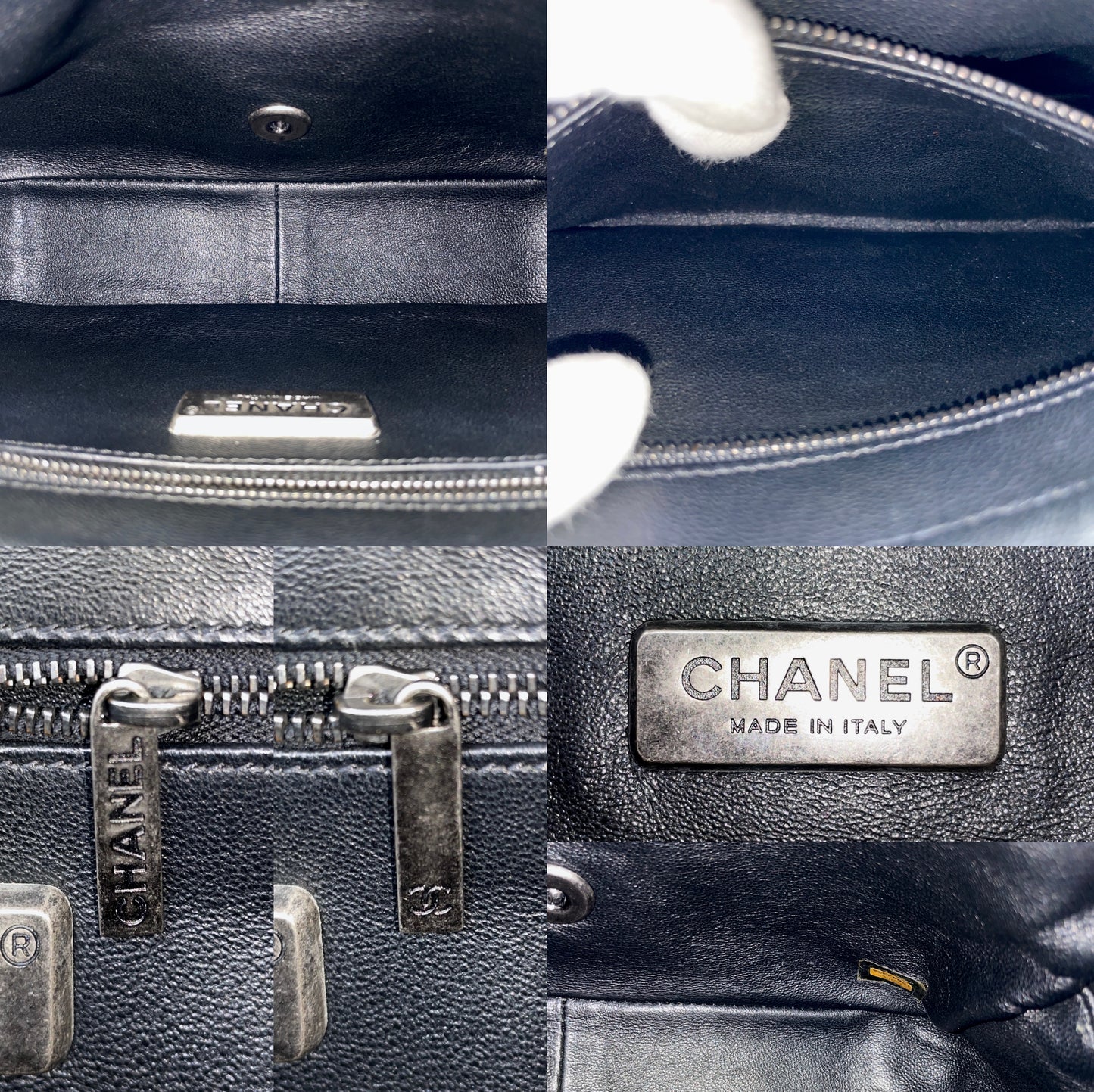 RARE☆☆☆ CHANEL Fur Double Chain Single Flap Bag