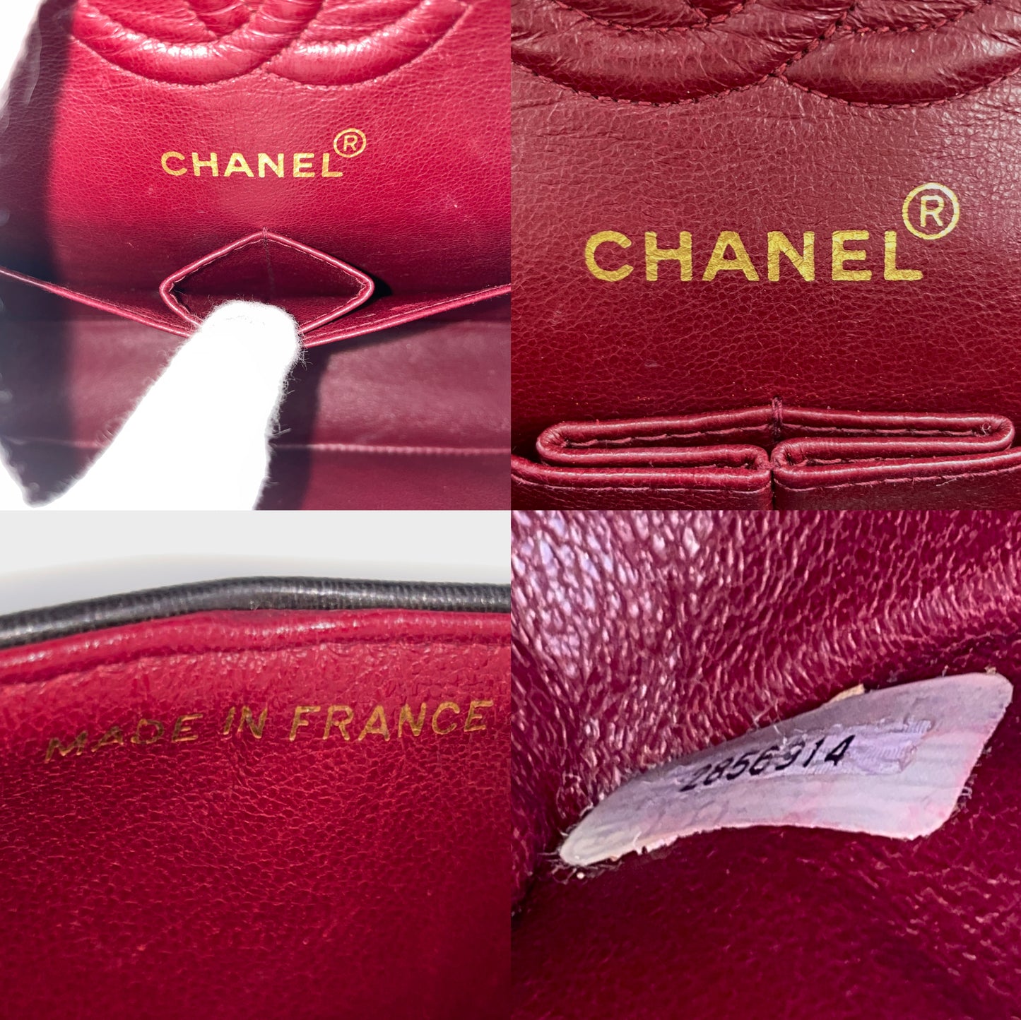 CHANEL Matelassé Classic Double Chain Shoulder Double Flap Bag PM 23cm Gold & Gold #