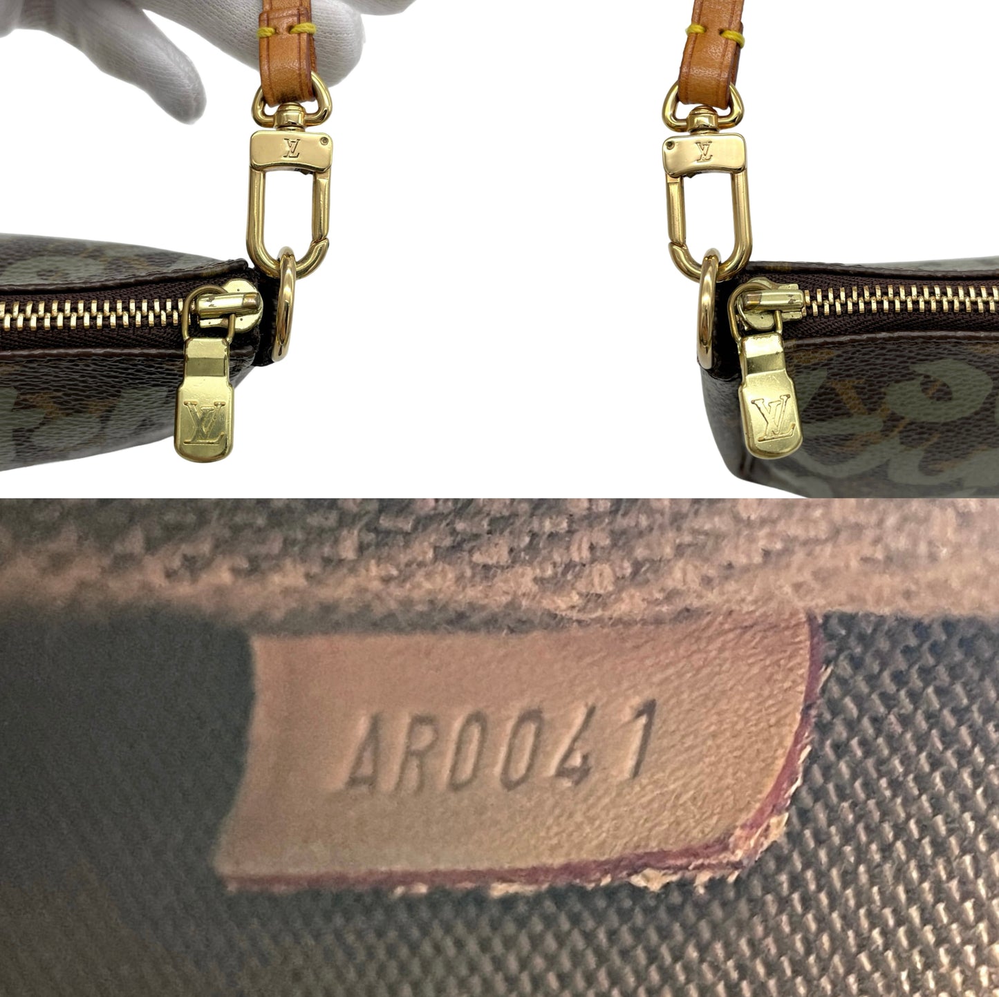 RARE☆☆☆LOUIS VUITTON Monogram Graffiti Accessory Wallet M92191 Khaki