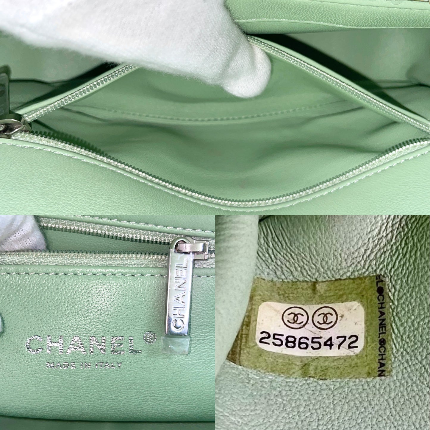 RARE☆☆☆☆CHANEL Chanel Sequin Turnlock Coco Mark Mini Chain Flap Bag 25th Series