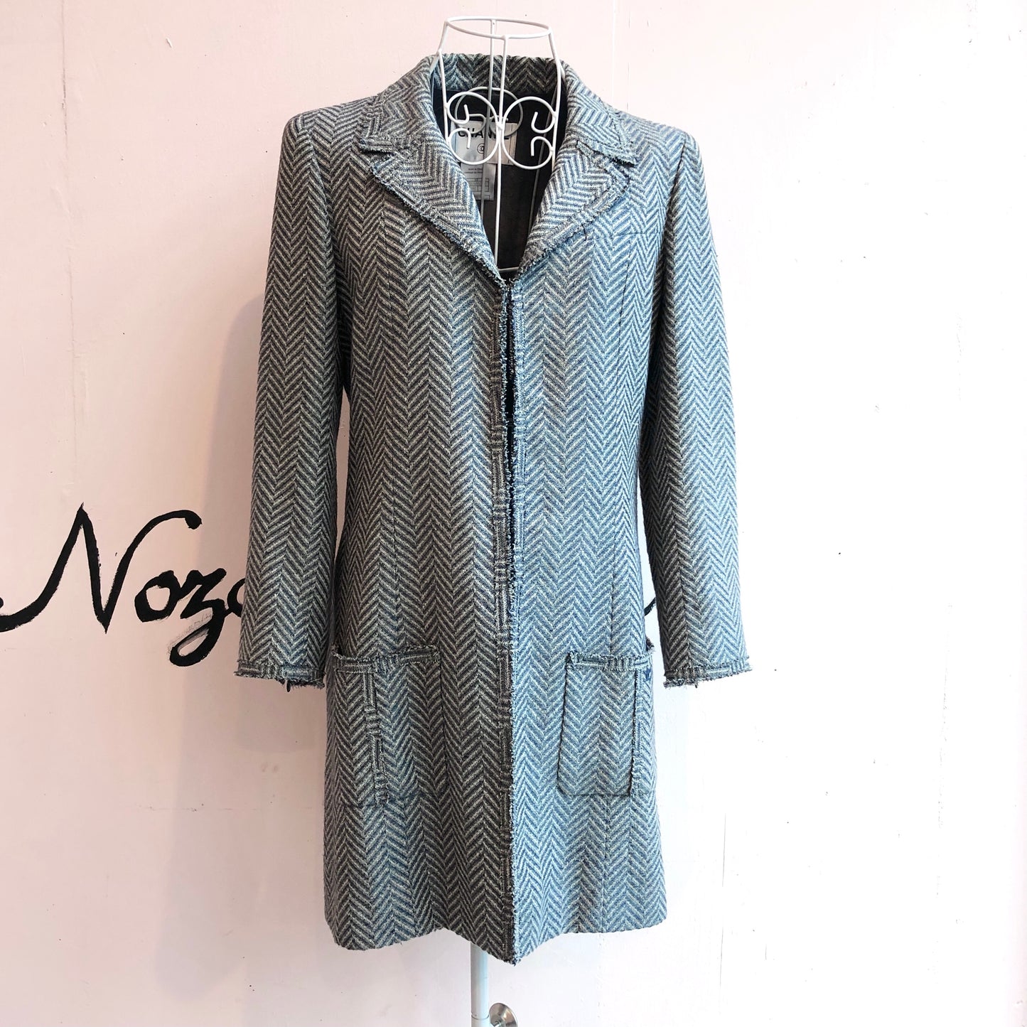 CHANEL Tweed Jacket/Gray