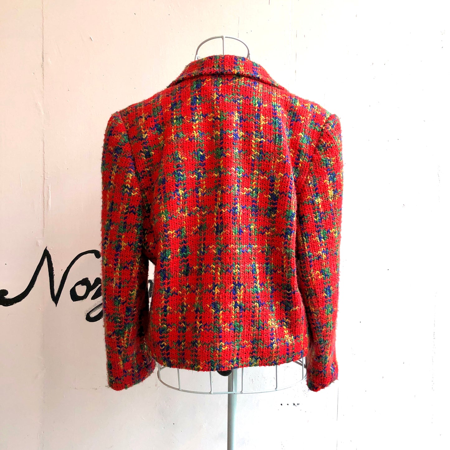 GIVENCHY tweed jacket/red