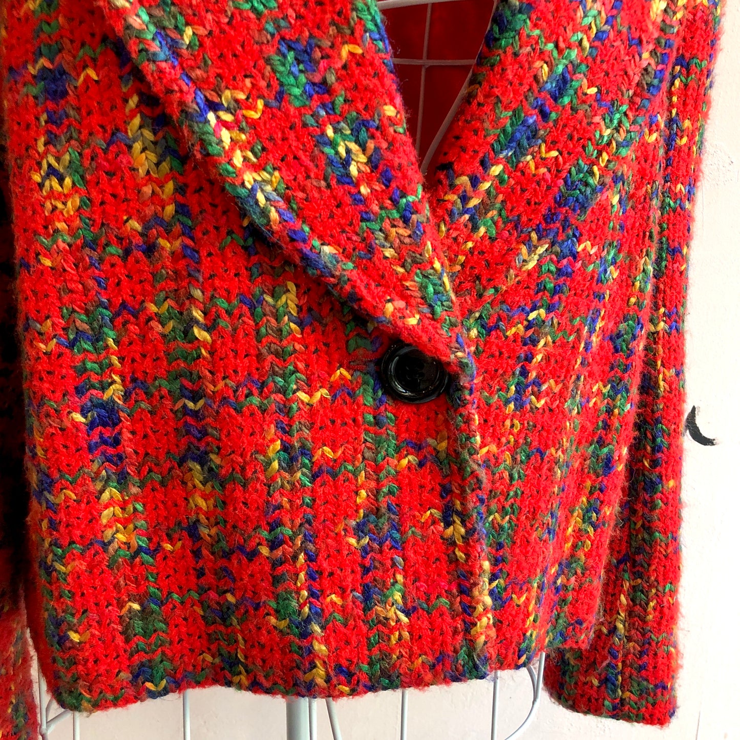 GIVENCHY tweed jacket/red