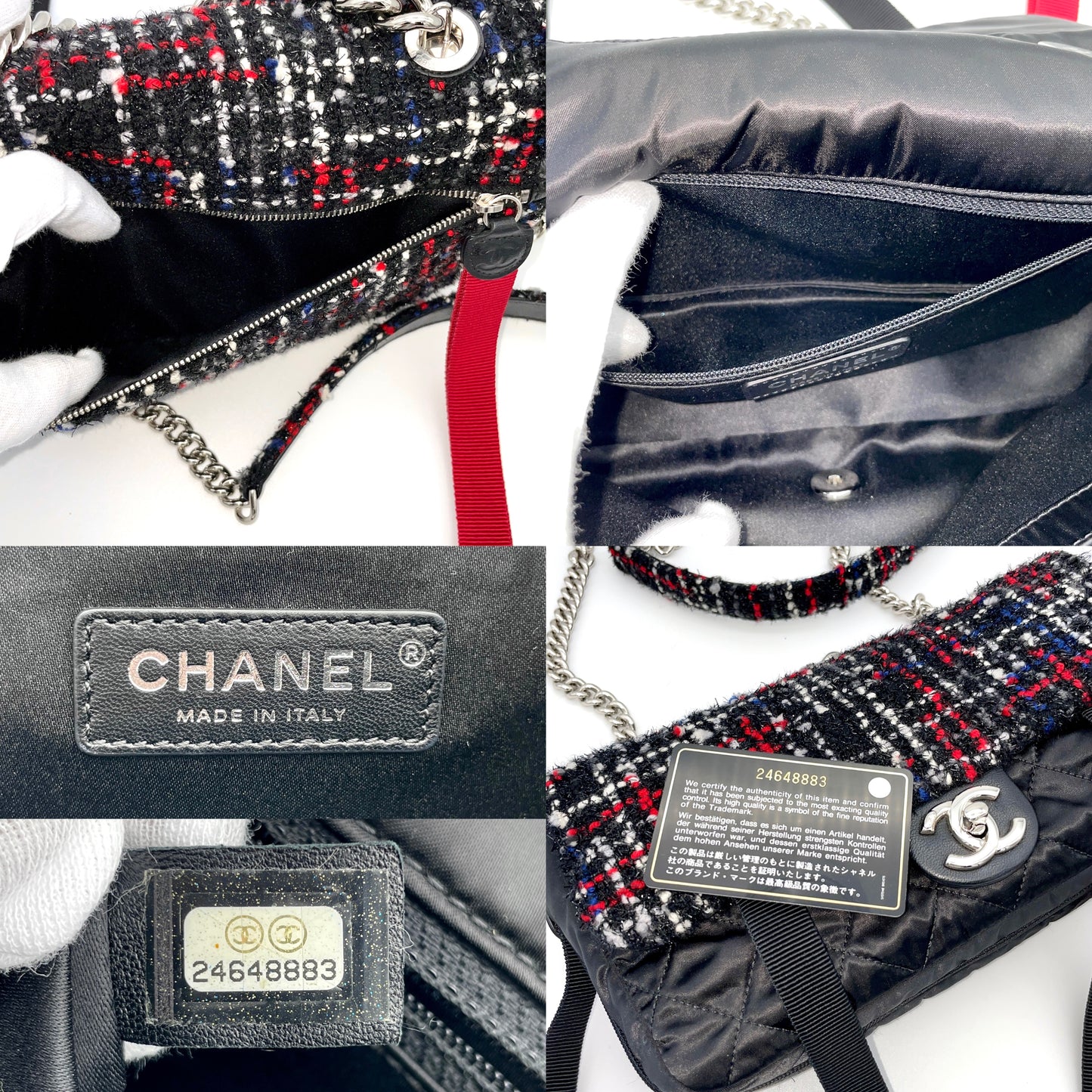 RARE☆☆☆☆☆CHANEL 2017 FW Collection Tweed Turnlock 2Way Chain Shoulder Bag