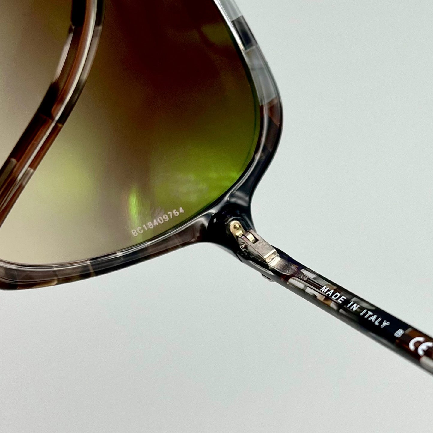 AUTH Pre-owned CHANEL Thin Tortoiseshell Sunglasses