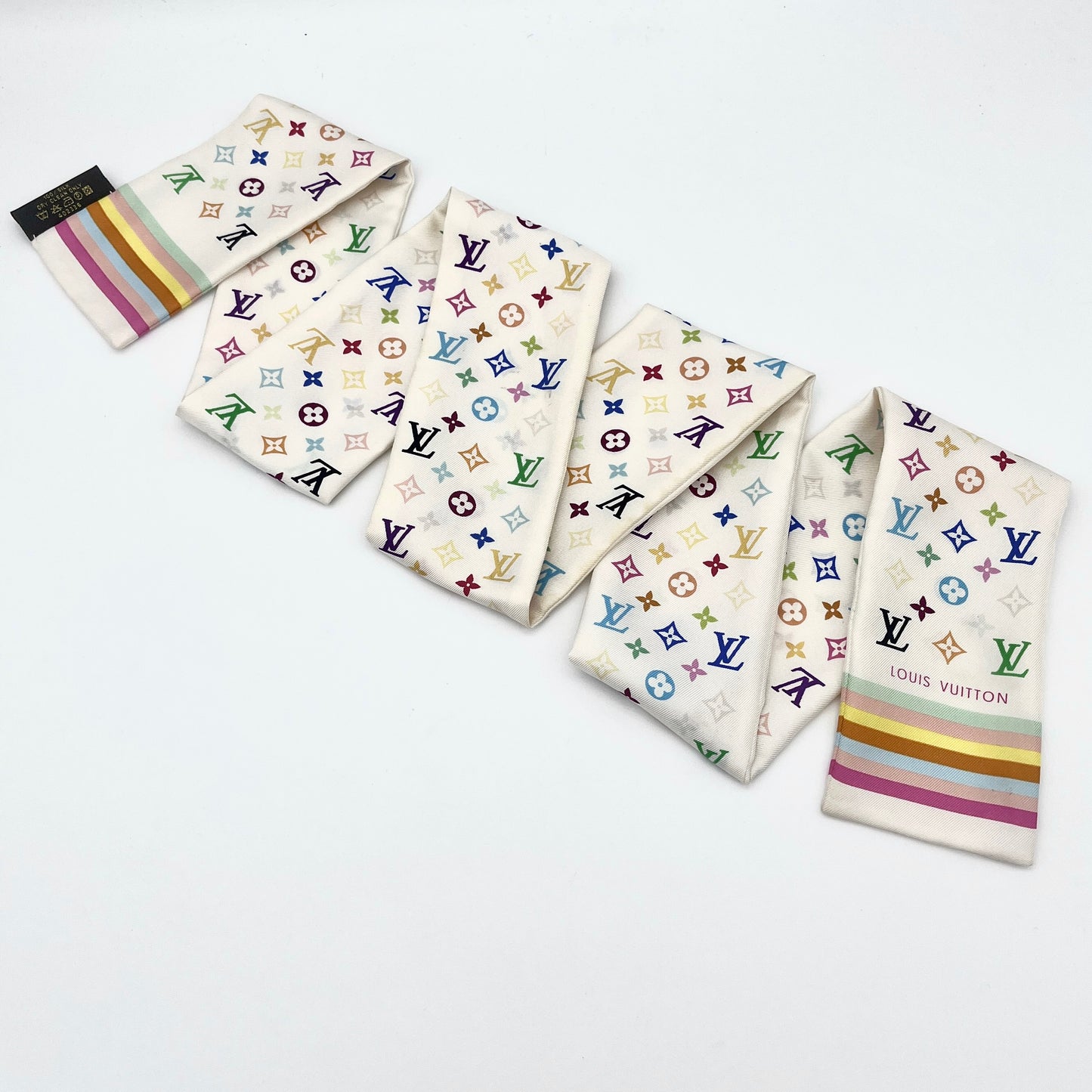 LOUIS VUITTON Multicolor Monogram Twill Scarf