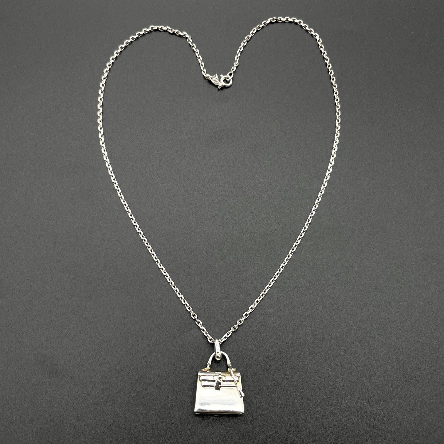 HERMES Hermes Kelly Bag Pendant Necklace