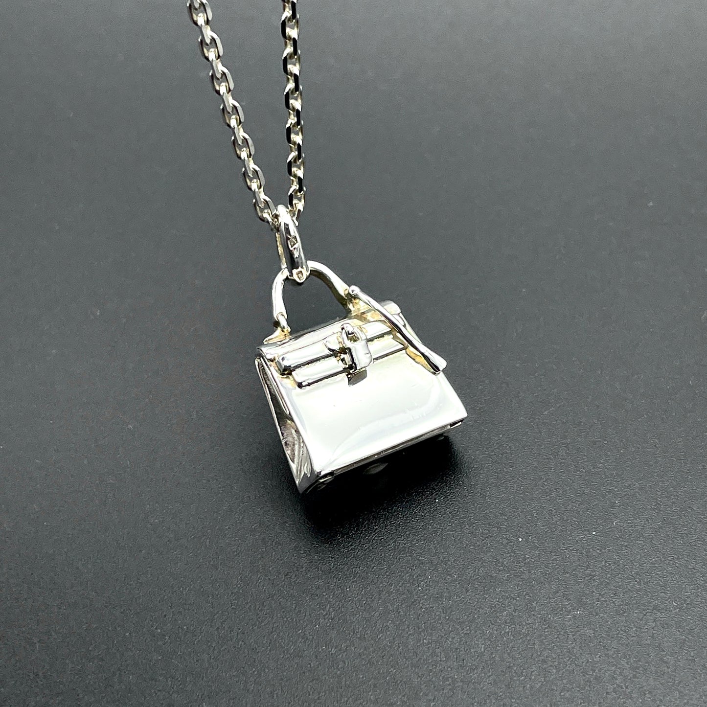 HERMES Hermes Kelly Bag Pendant Necklace