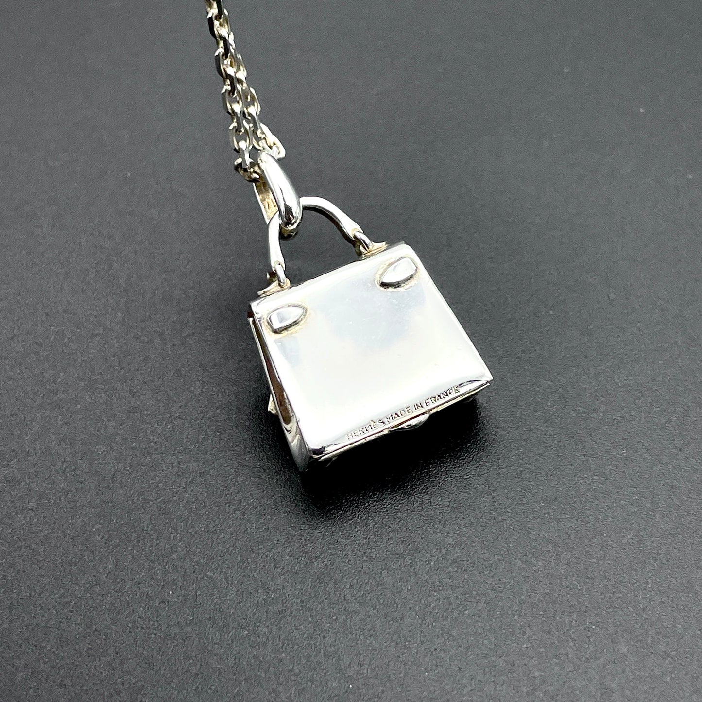 HERMES Hermes Kelly Bag Pendant Necklace