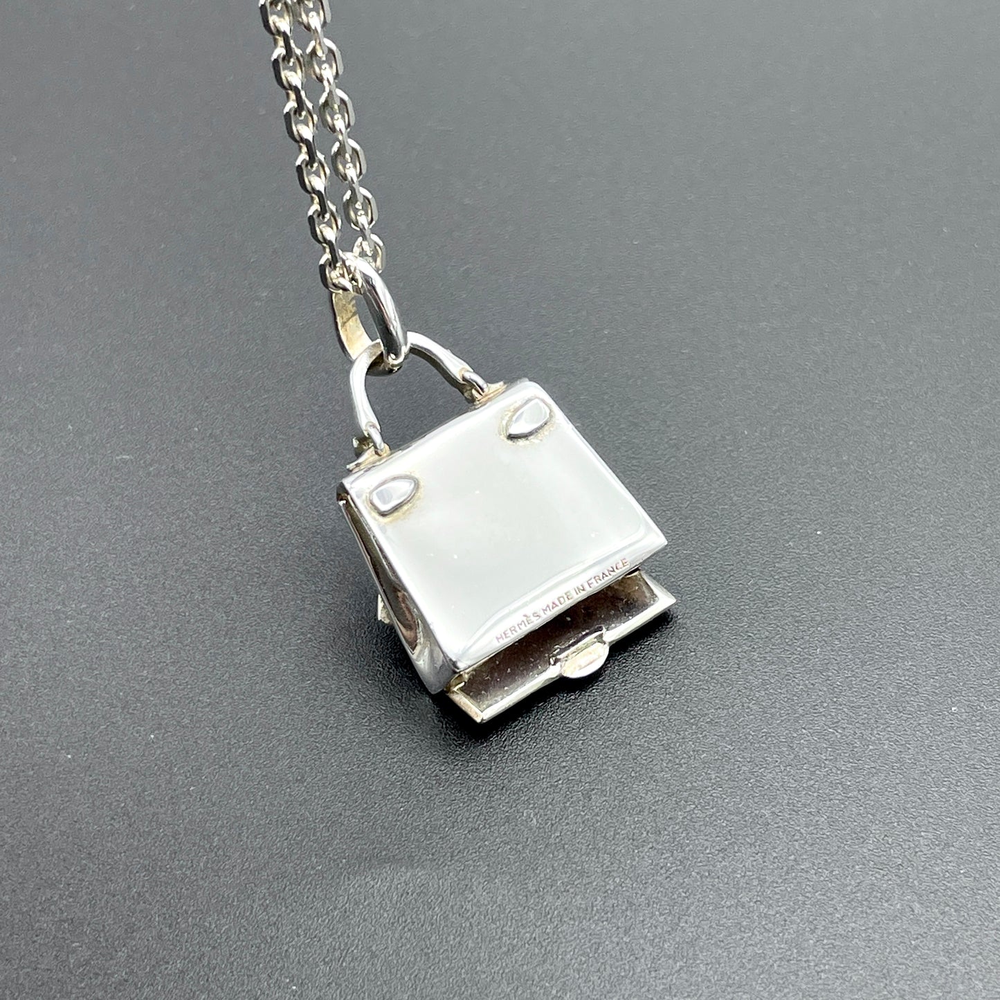 HERMES Hermes Kelly Bag Pendant Necklace