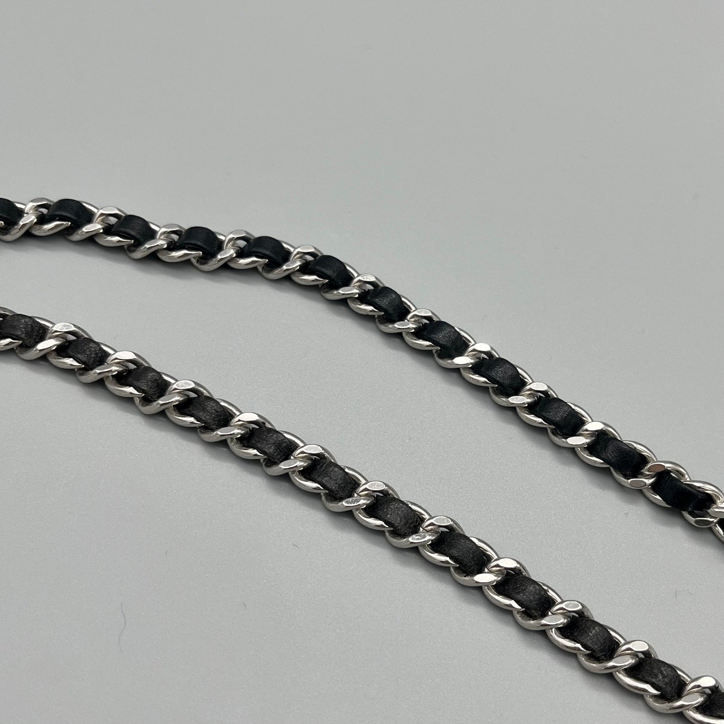 AUTH Pre-owned CHANEL Comark pendant chain belt 04V