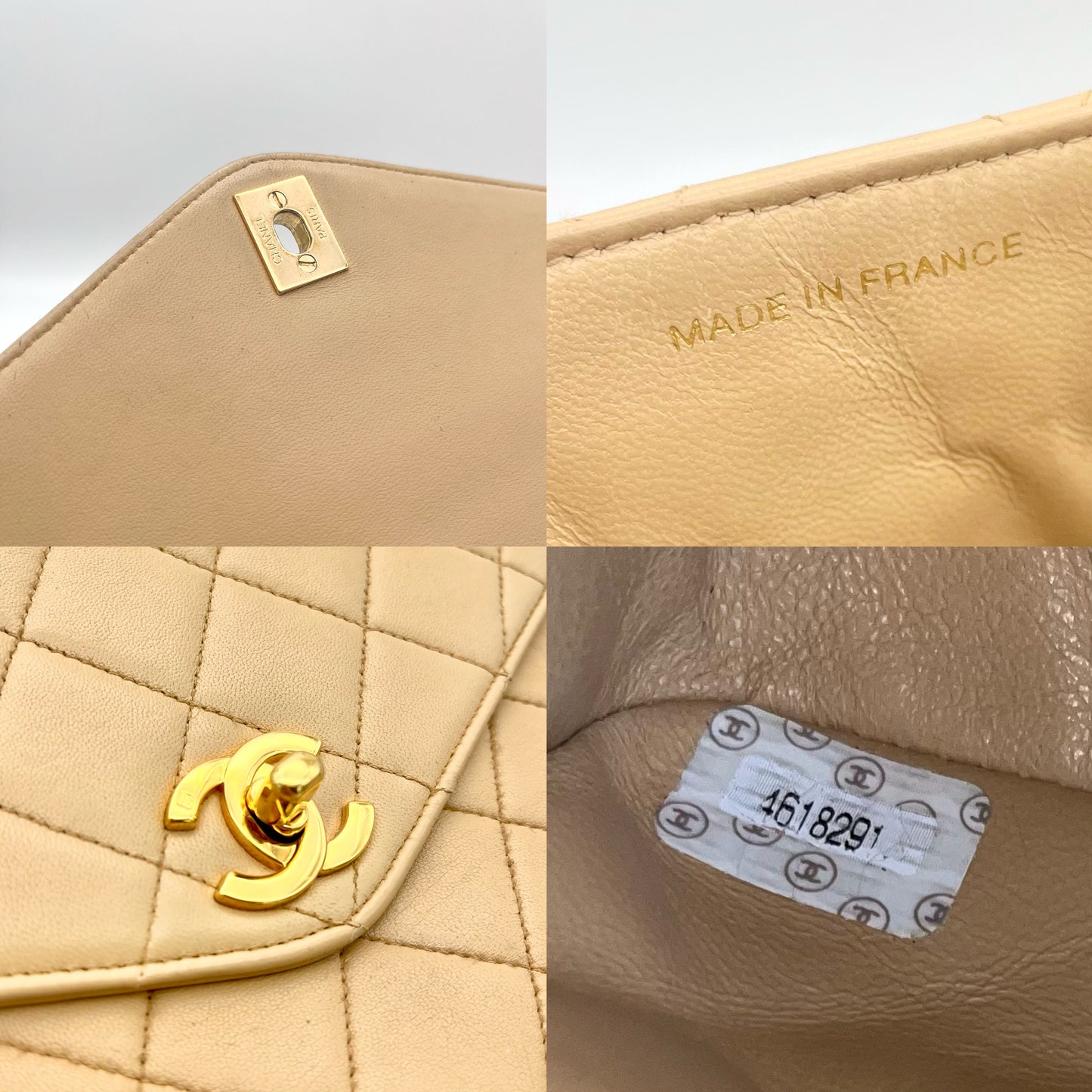 Afar Vintage Pre-owned CHANEL ﾏﾄﾗｯｾ ﾀｰﾝﾛｯｸ ﾊﾝﾄﾞﾊﾞｯｸﾞ