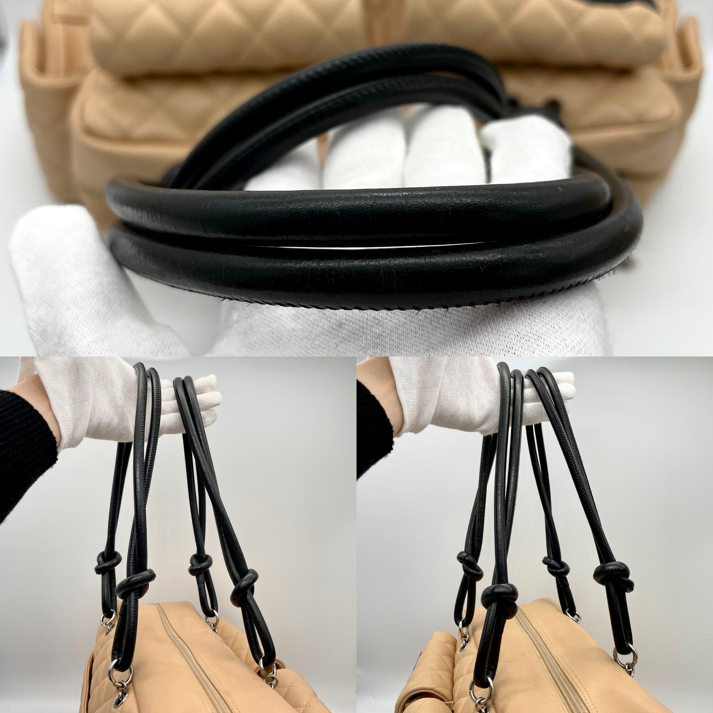 Afar Vintage Pre-owned CHANEL ｶﾝﾎﾞﾝﾗｲﾝﾎﾞｰﾘﾝｸﾞGM