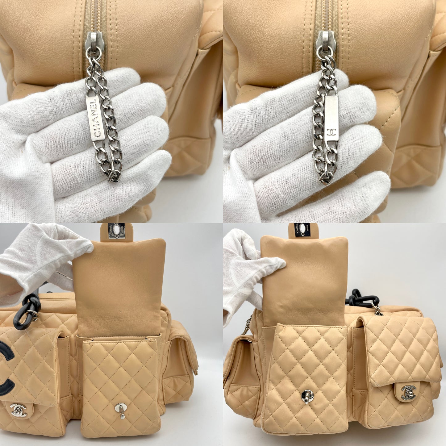 Afar Vintage Pre-owned CHANEL ｶﾝﾎﾞﾝﾗｲﾝﾎﾞｰﾘﾝｸﾞGM