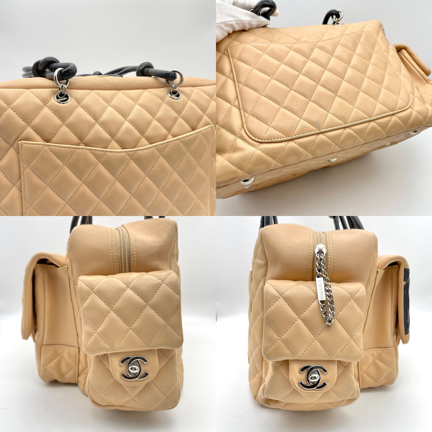 Afar Vintage Pre-owned CHANEL ｶﾝﾎﾞﾝﾗｲﾝﾎﾞｰﾘﾝｸﾞGM