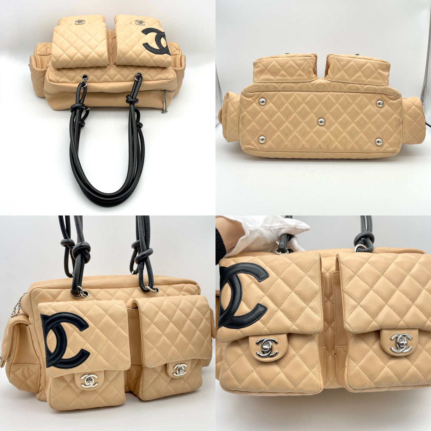 Afar Vintage Pre-owned CHANEL ｶﾝﾎﾞﾝﾗｲﾝﾎﾞｰﾘﾝｸﾞGM