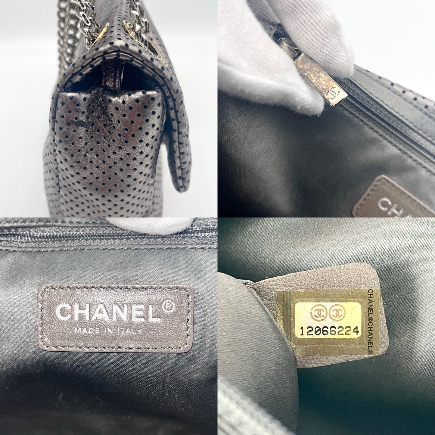 CHANEL punching shoulder bag 2.55