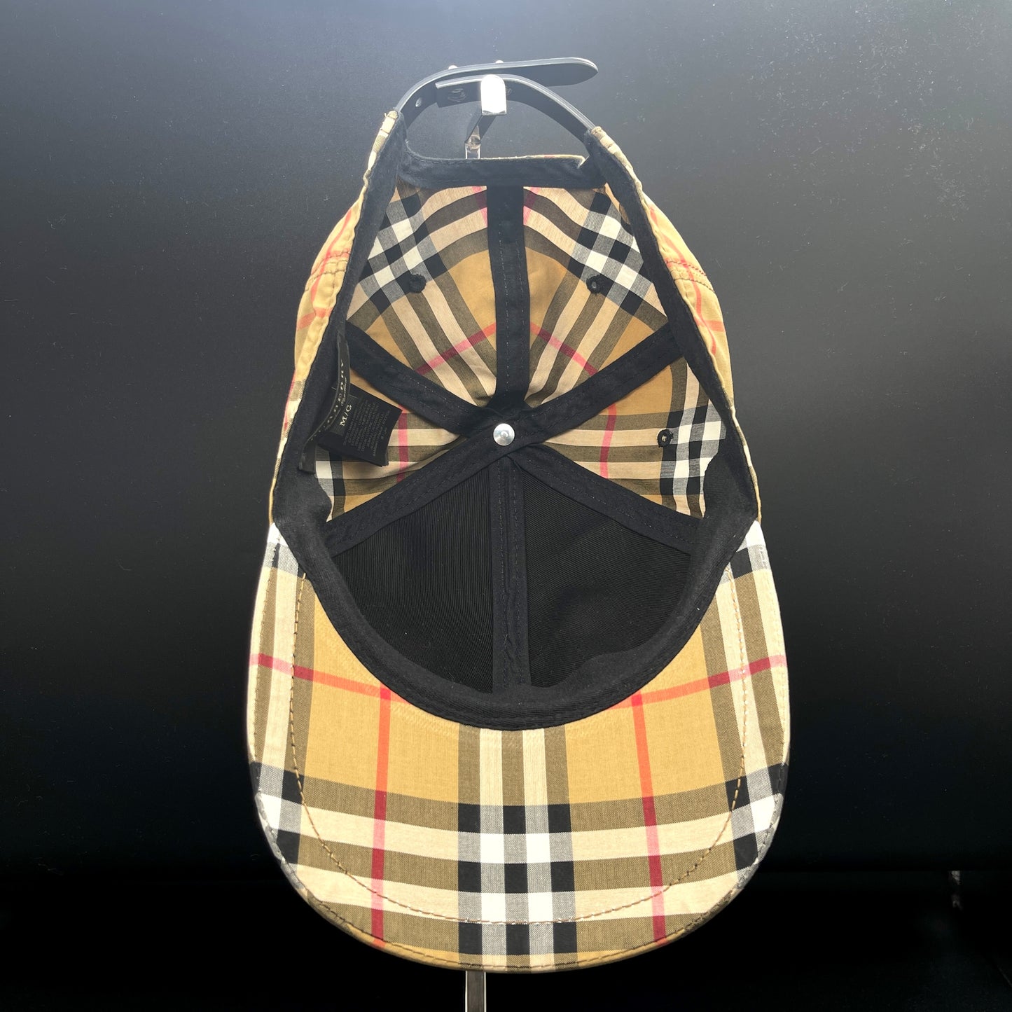 AUTH 二手 BURBERRY 经典格纹帽子