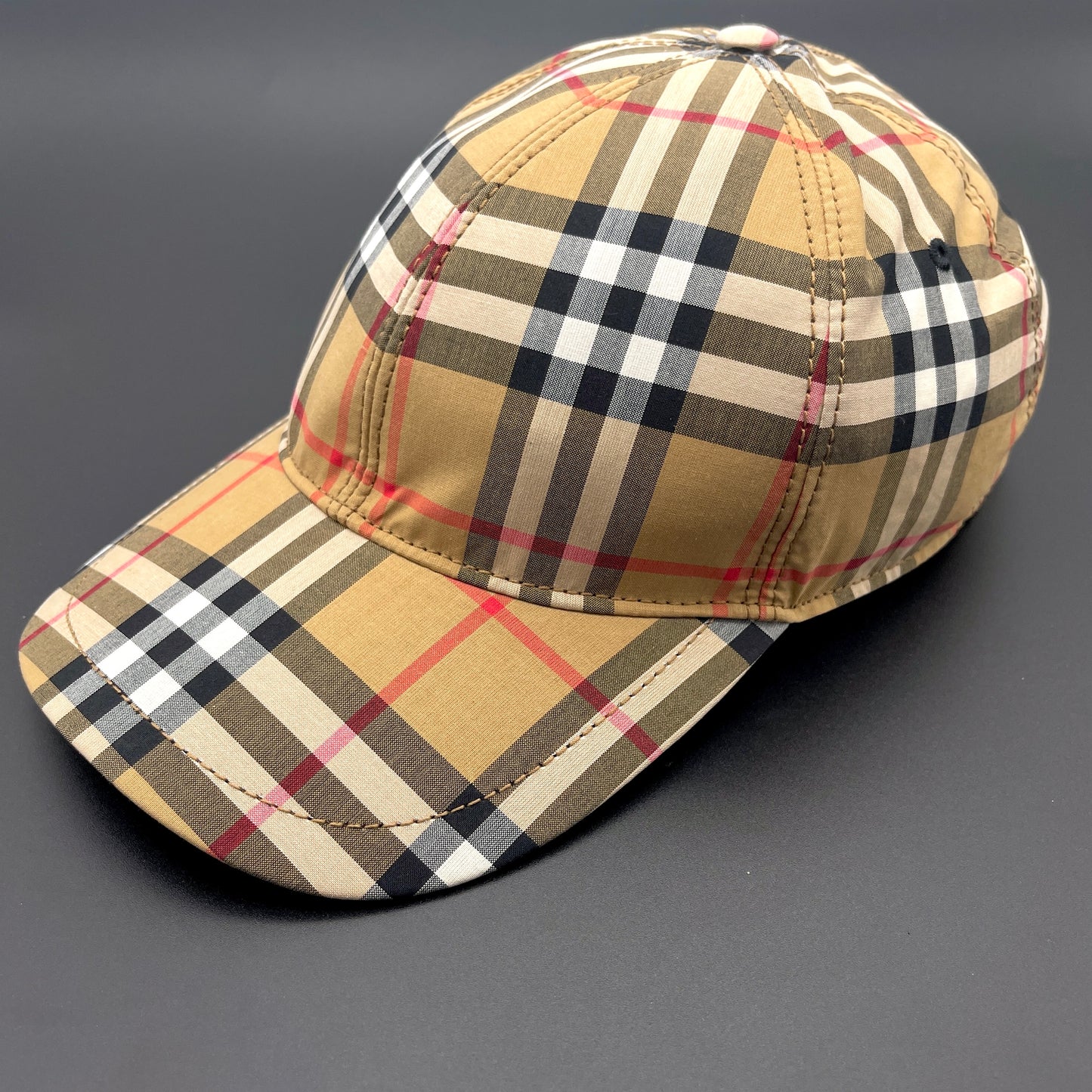 AUTH Pre-owned BURBERRY Classic Check Pattern Cap