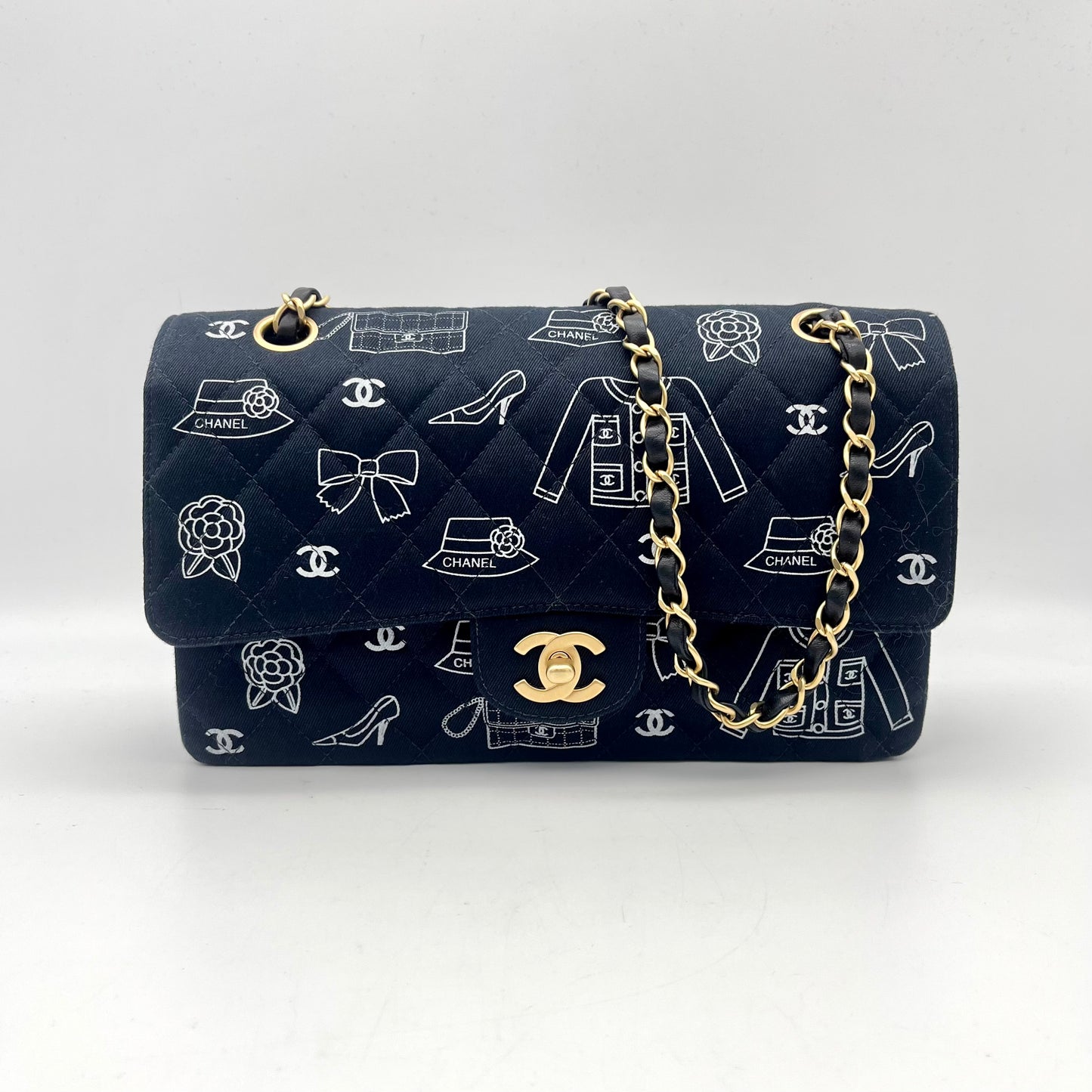 RARE☆☆☆☆☆AUTH Pre-owned CHANEL Matraisse Icon Classic Flap 25cm