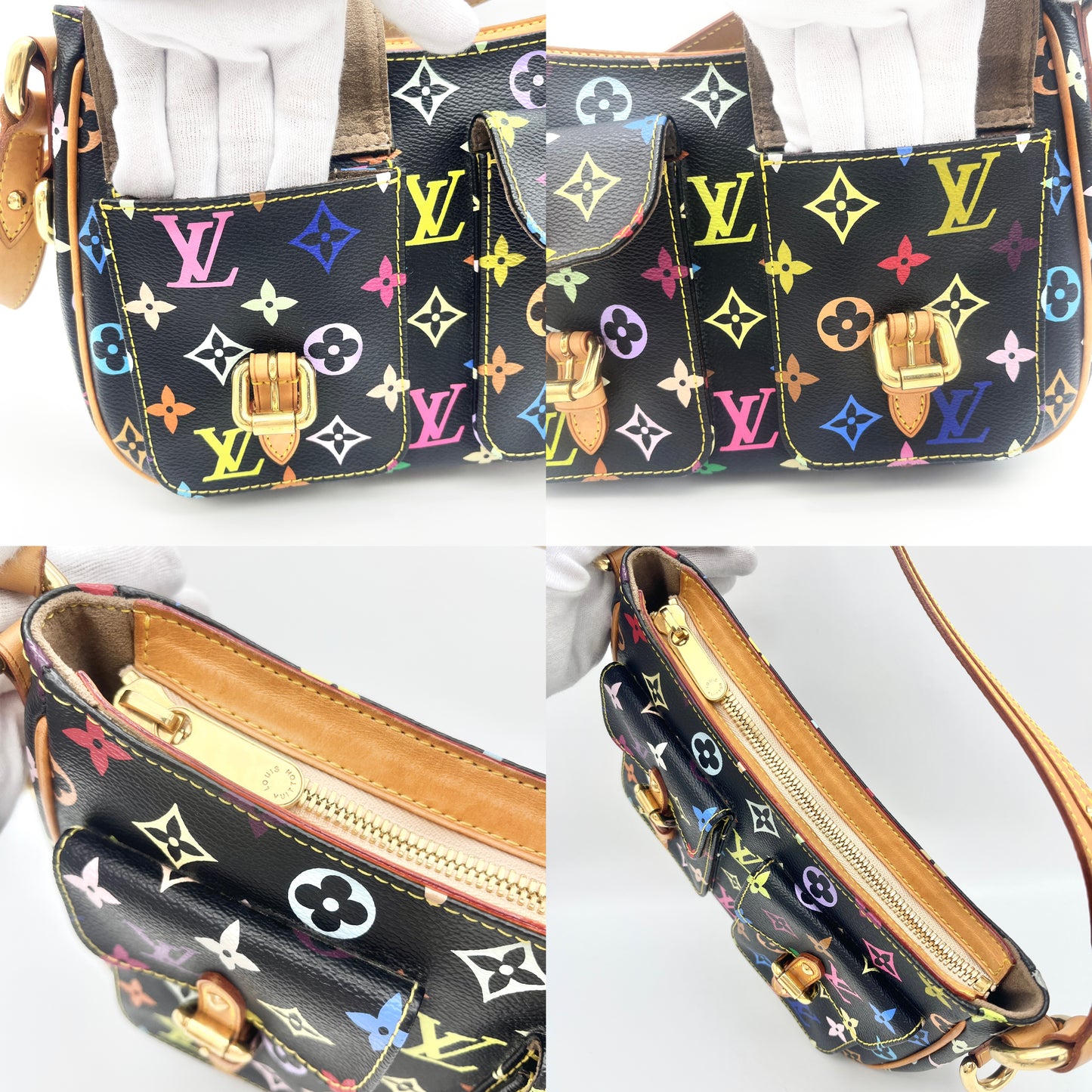 RARE☆☆☆LOUIS VUITTON Monogram Multicolor Black Lodge PM M40054