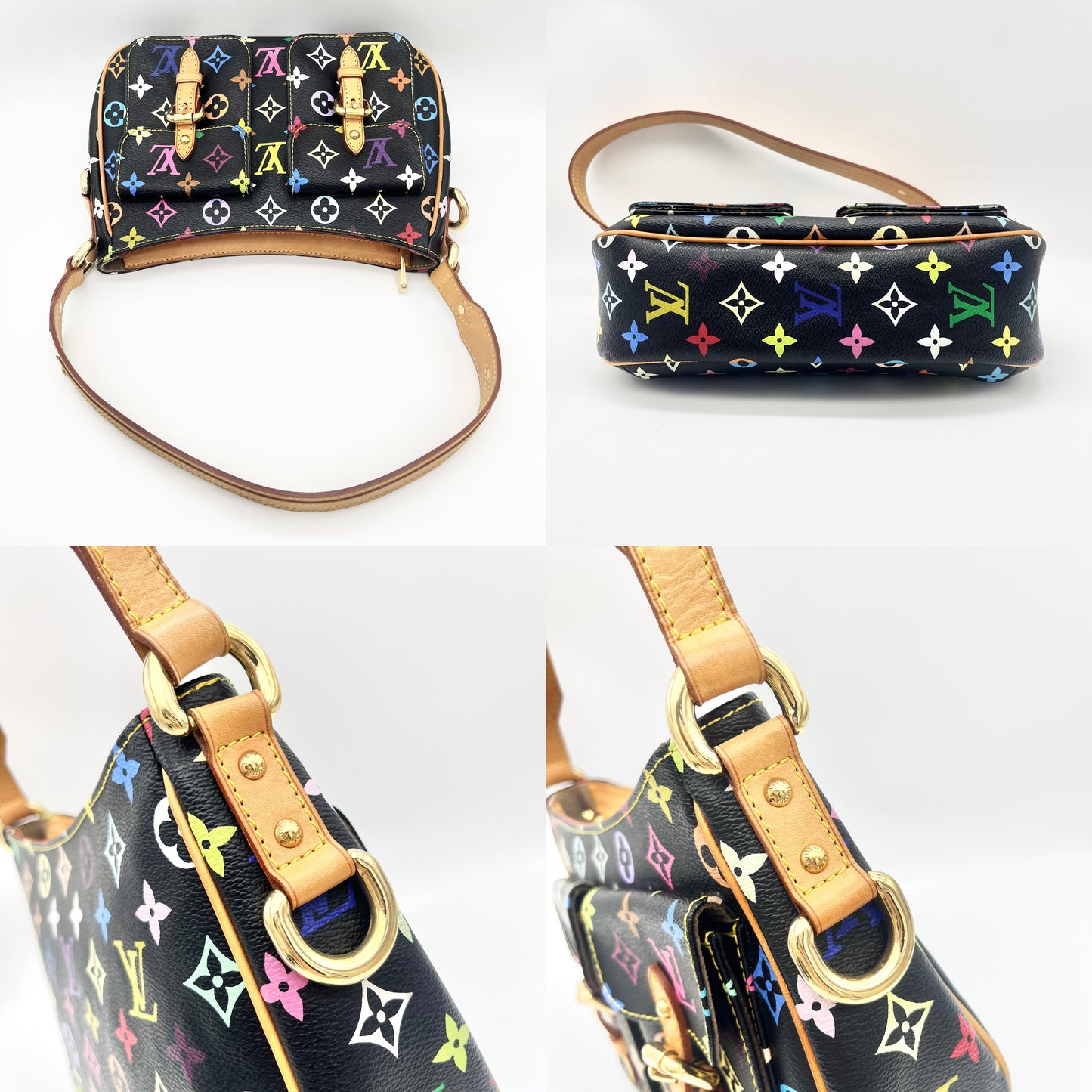 RARE☆☆☆LOUIS VUITTON Monogram Multicolor Black Lodge PM M40054