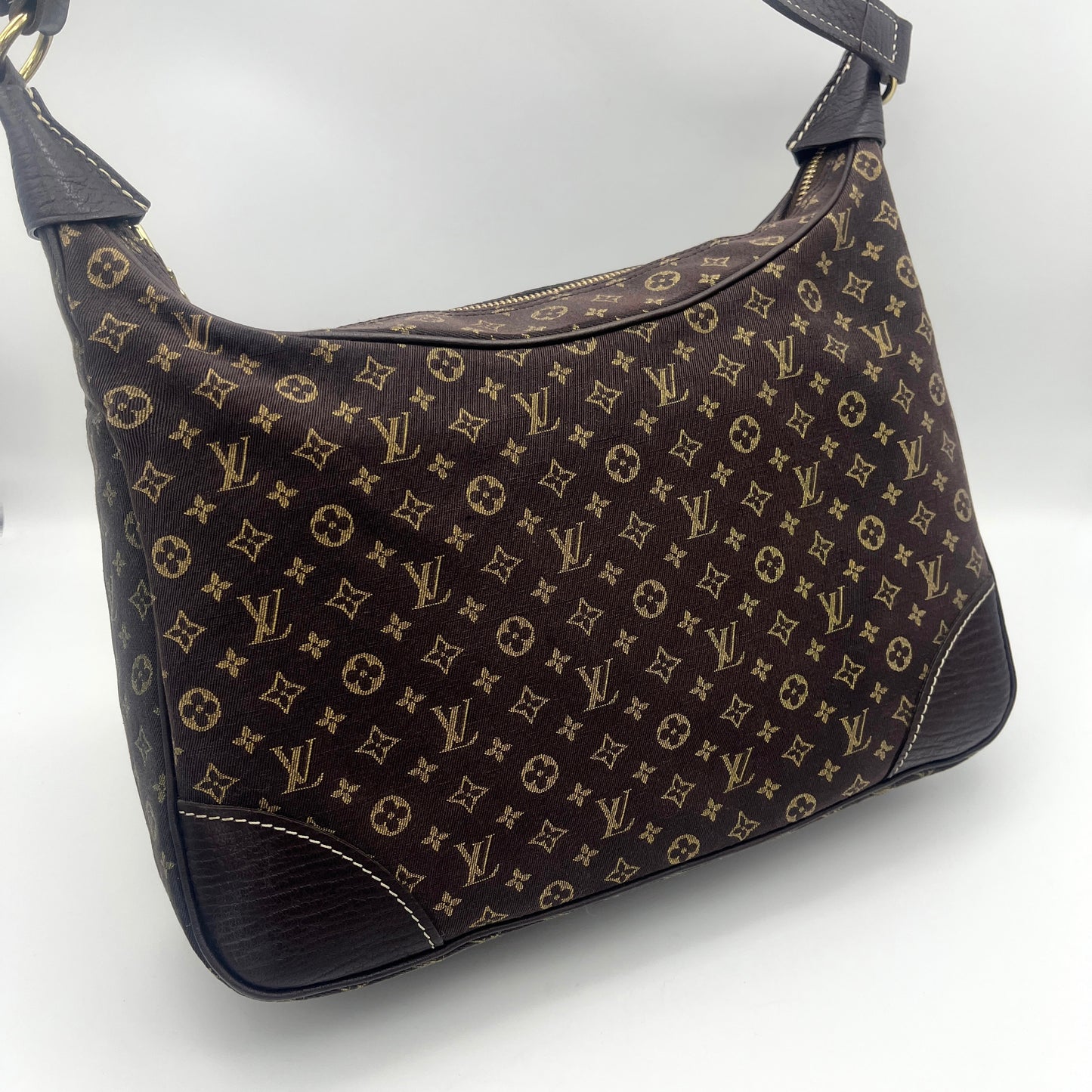 AUTH LOUIS VUITTON Monogram Miniran Brownie Eben M95225