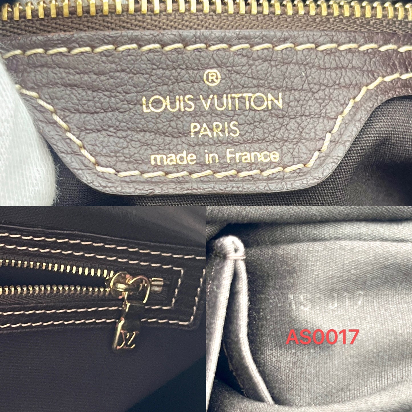 AUTH LOUIS VUITTON ﾓﾉｸﾞﾗﾑ ﾐﾆﾗﾝ ﾌﾞﾛｰﾆｭ ｴﾍﾞﾇ M95225